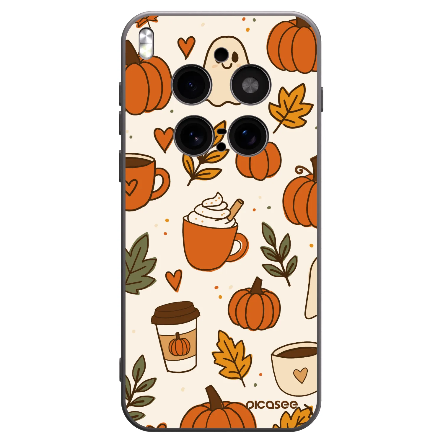 Picasee husă neagră din silicon pentru Vivo X300 Pro - Fall vibes
