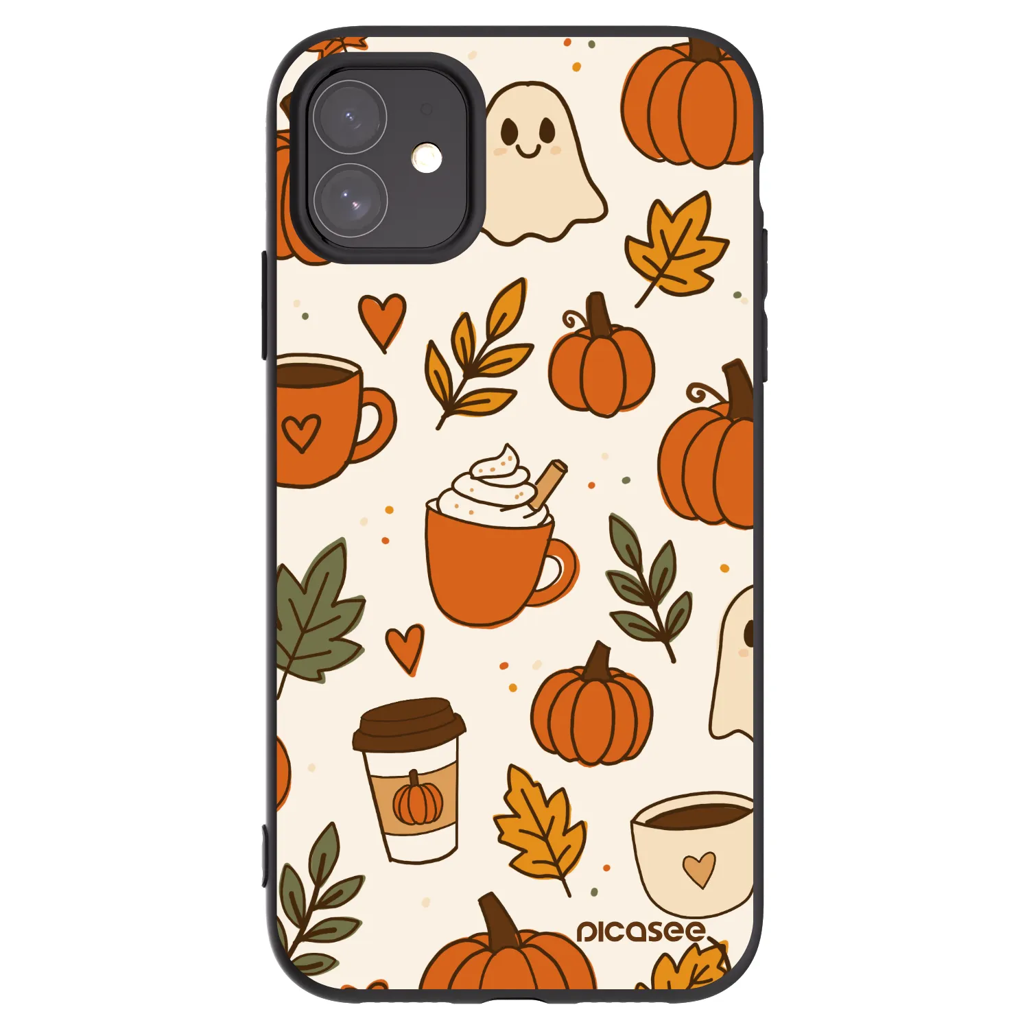 Picasee husă neagră din silicon pentru Apple iPhone 11 - Fall vibes