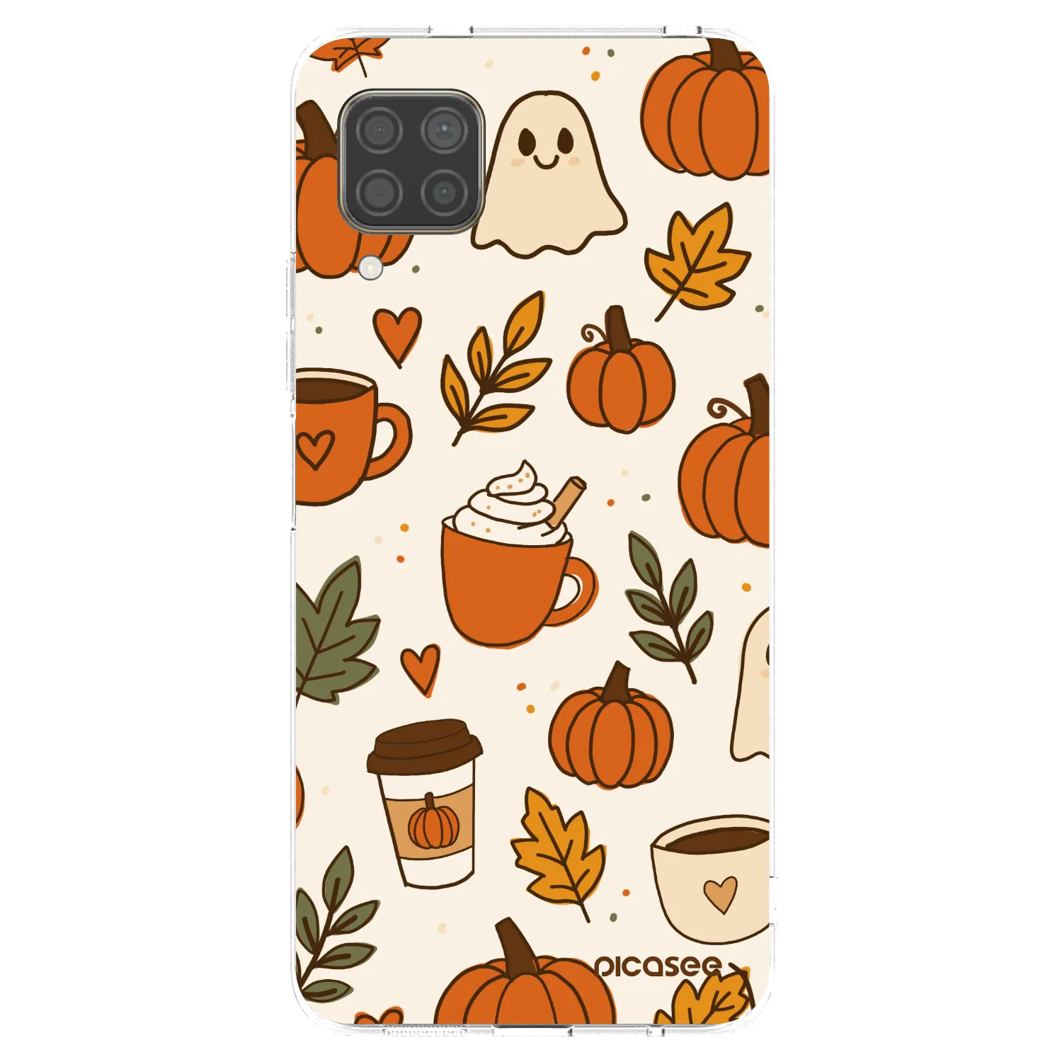 Picasee husă transparentă din silicon pentru Huawei P40 Lite - Fall vibes