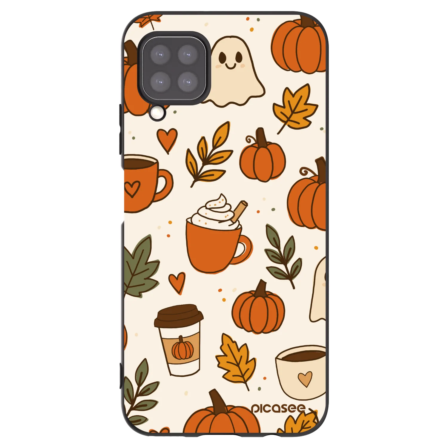 Picasee husă neagră din silicon pentru Huawei P40 Lite - Fall vibes