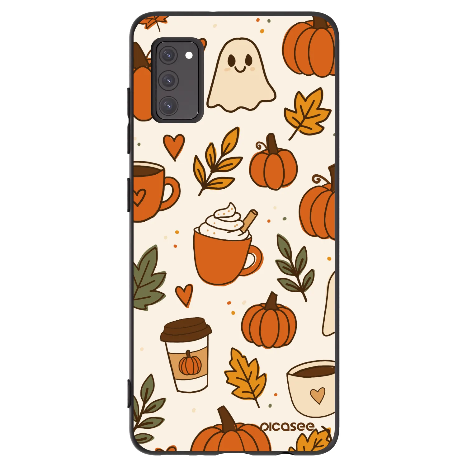 Picasee husă neagră din silicon pentru Samsung Galaxy A41 A415F - Fall vibes