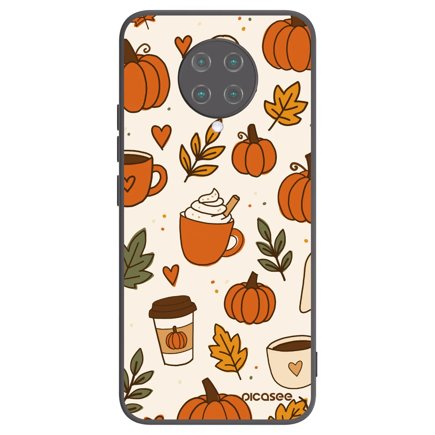 Picasee husă neagră din silicon pentru Xiaomi Poco F2 Pro - Fall vibes