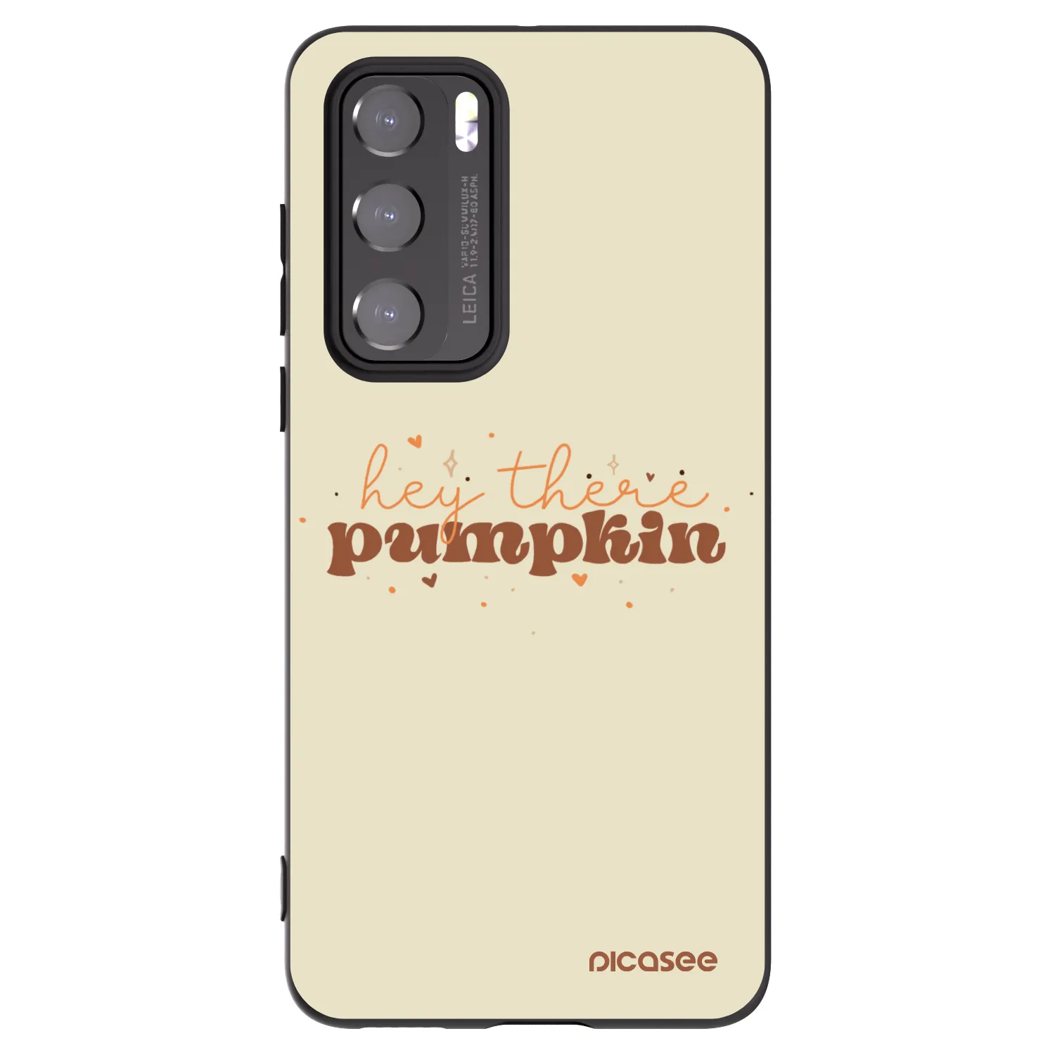 Picasee husă neagră din silicon pentru Huawei P40 - Hey there pumpkin