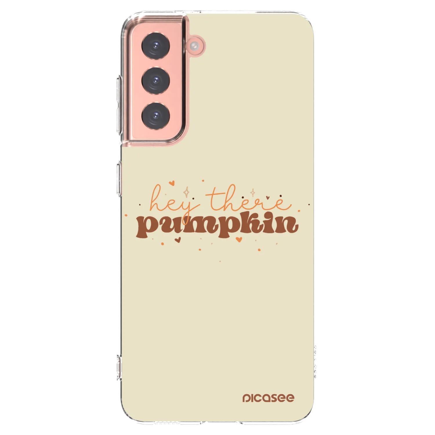 Picasee husă transparentă din silicon pentru Samsung Galaxy S21 5G G991B - Hey there pumpkin