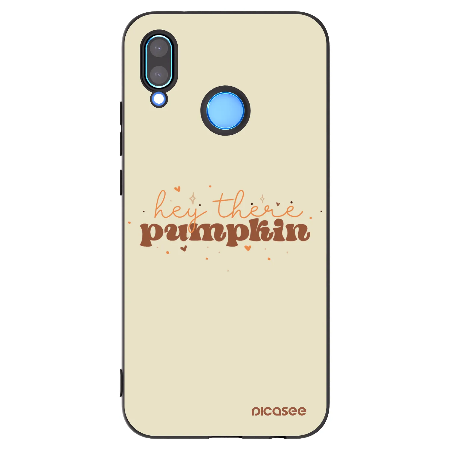 Picasee husă neagră din silicon pentru Huawei P20 Lite - Hey there pumpkin