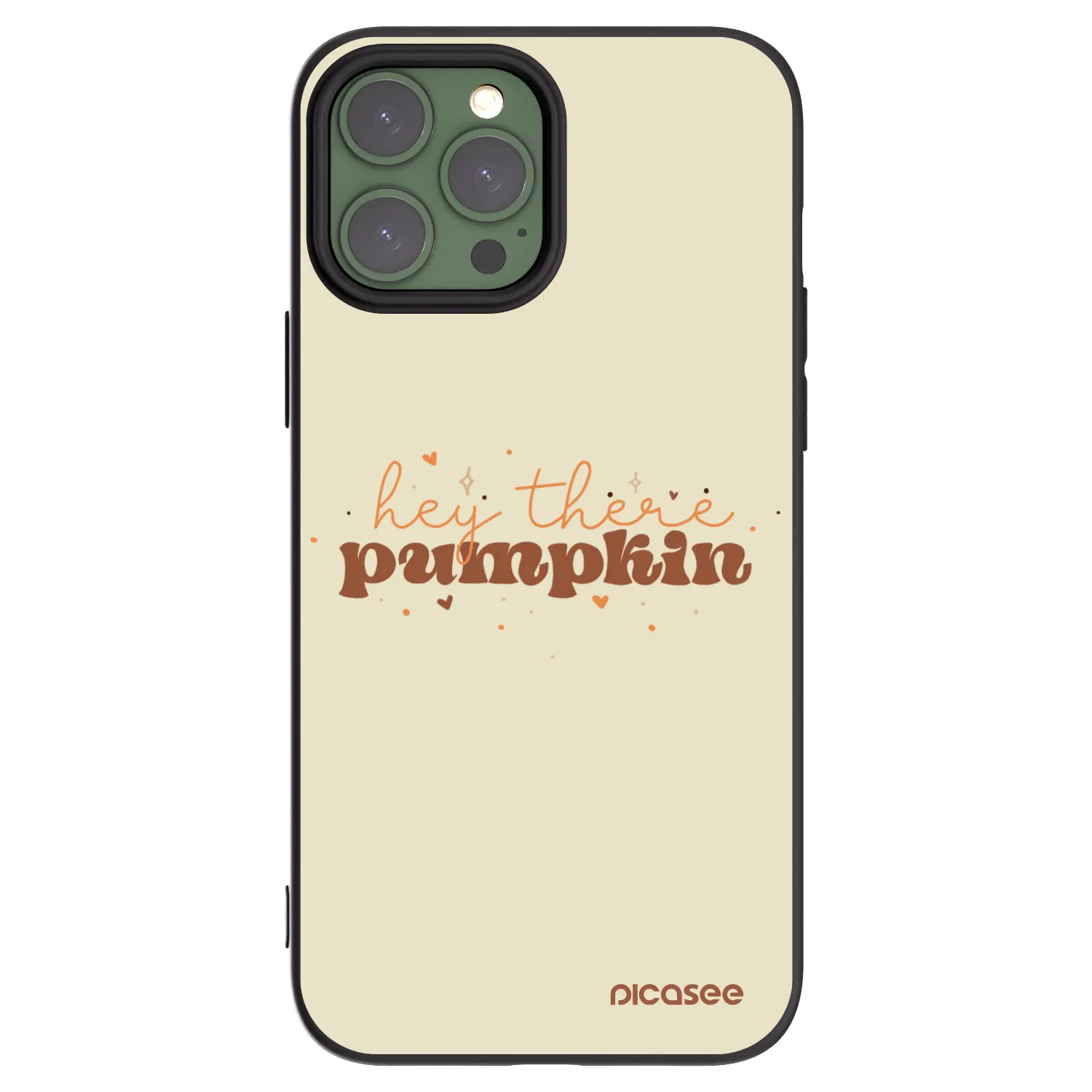 Picasee husă neagră din silicon pentru Apple iPhone 13 Pro Max - Hey there pumpkin