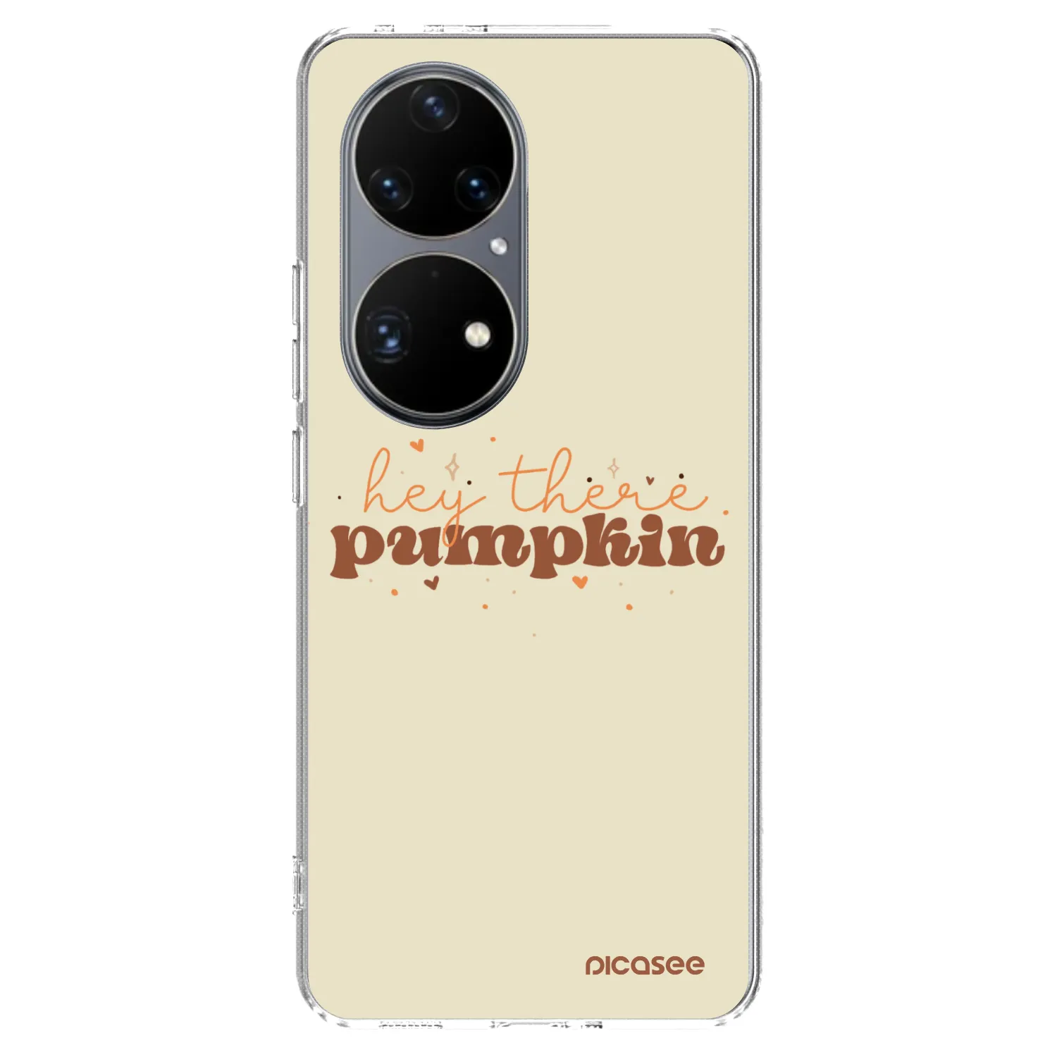 Picasee husă transparentă din silicon pentru Huawei P50 - Hey there pumpkin