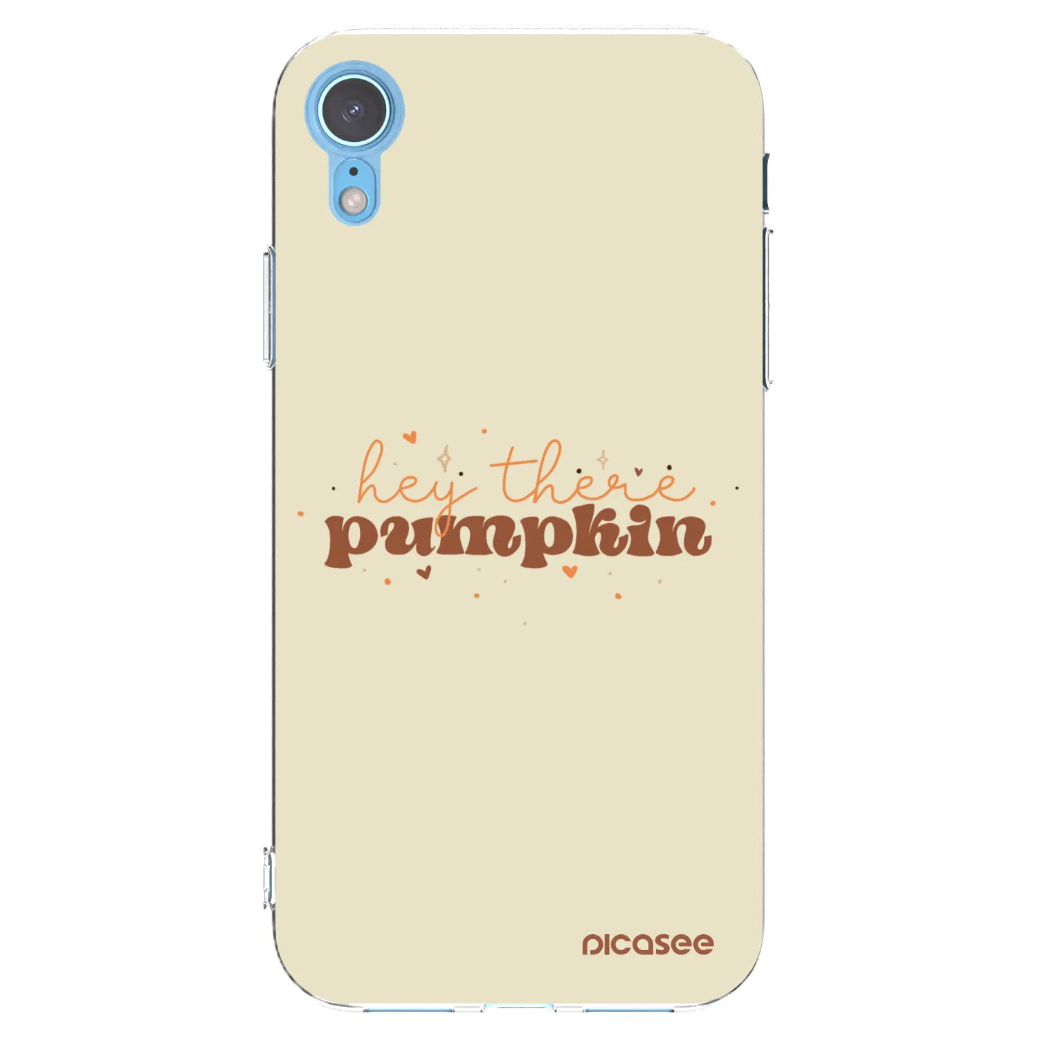 Picasee husă transparentă din silicon pentru Apple iPhone XR - Hey there pumpkin