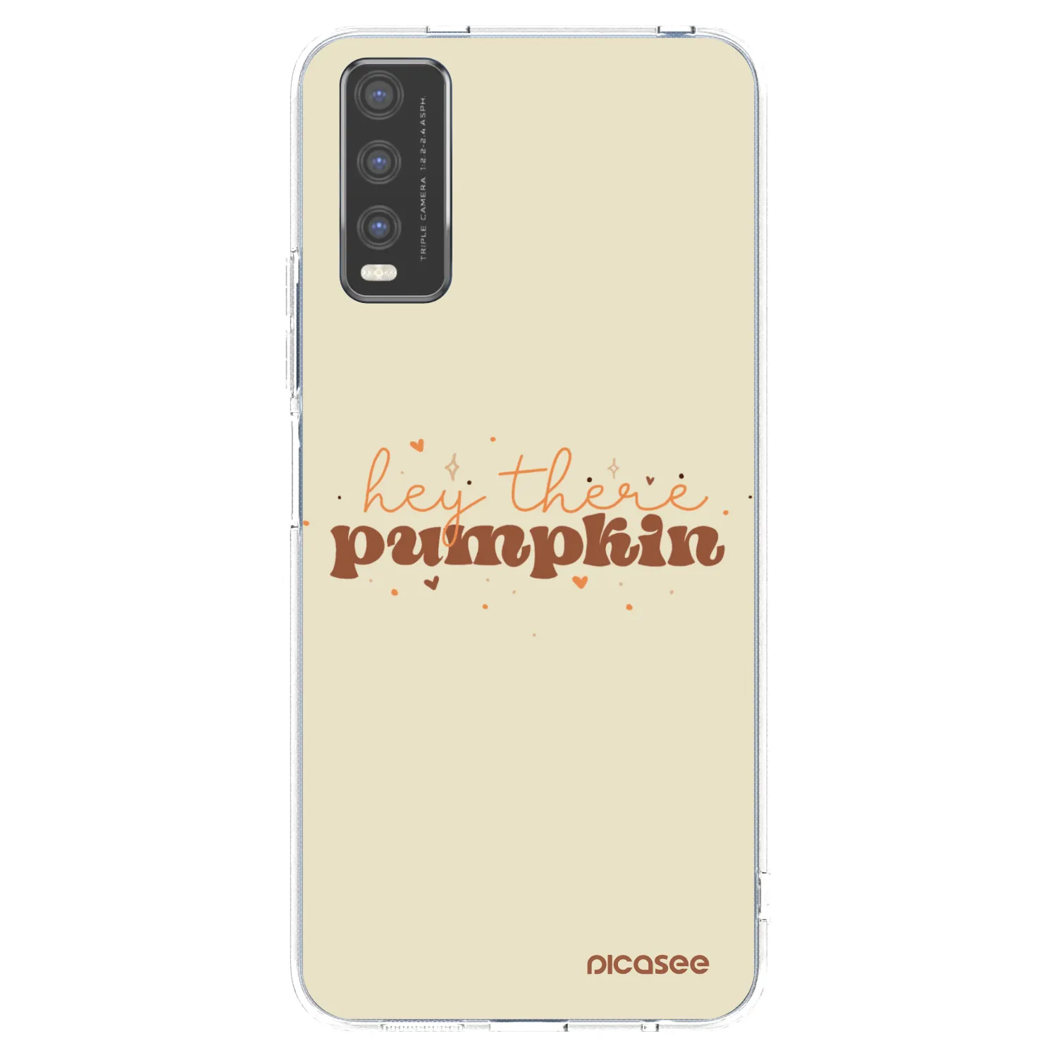 Picasee husă transparentă din silicon pentru Vivo Y20s - Hey there pumpkin