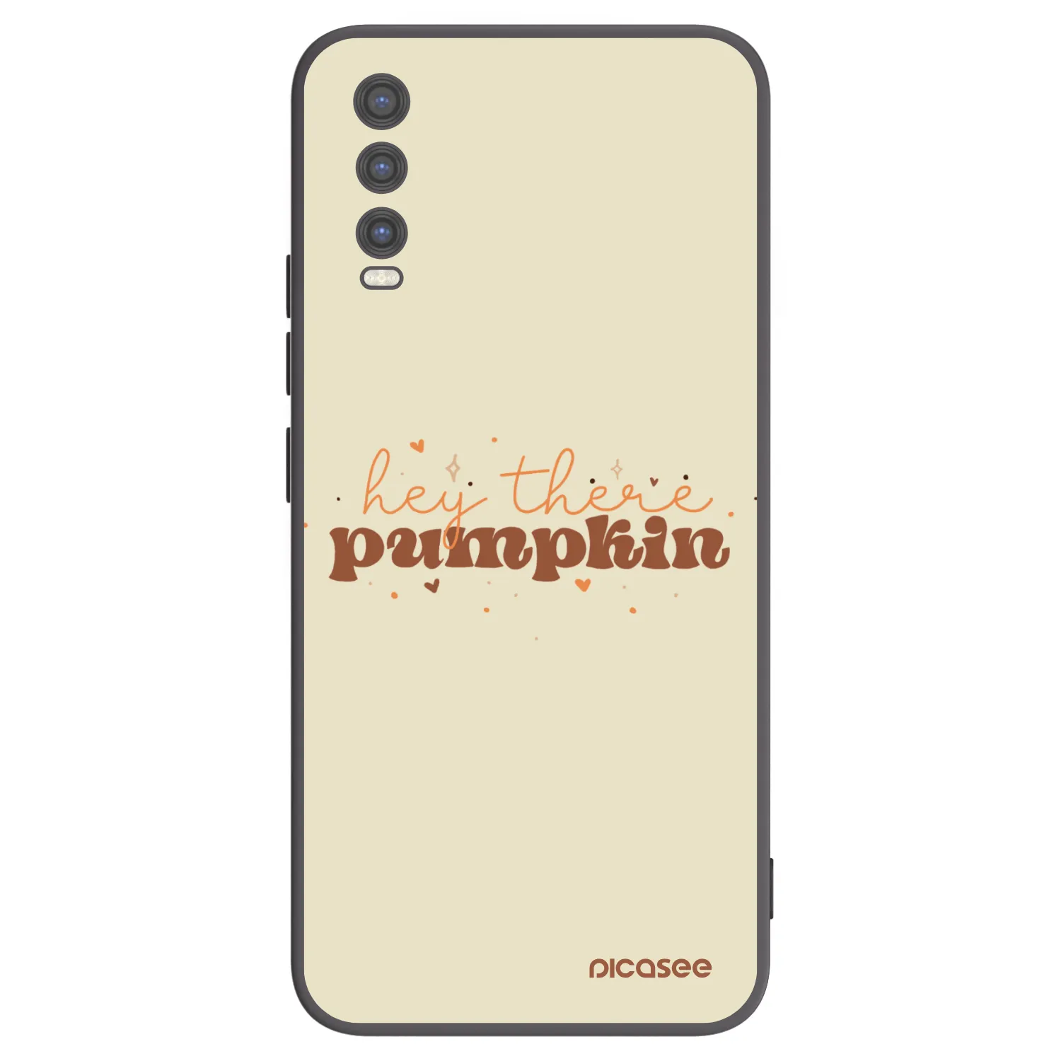 Picasee husă neagră din silicon pentru Vivo Y20s - Hey there pumpkin