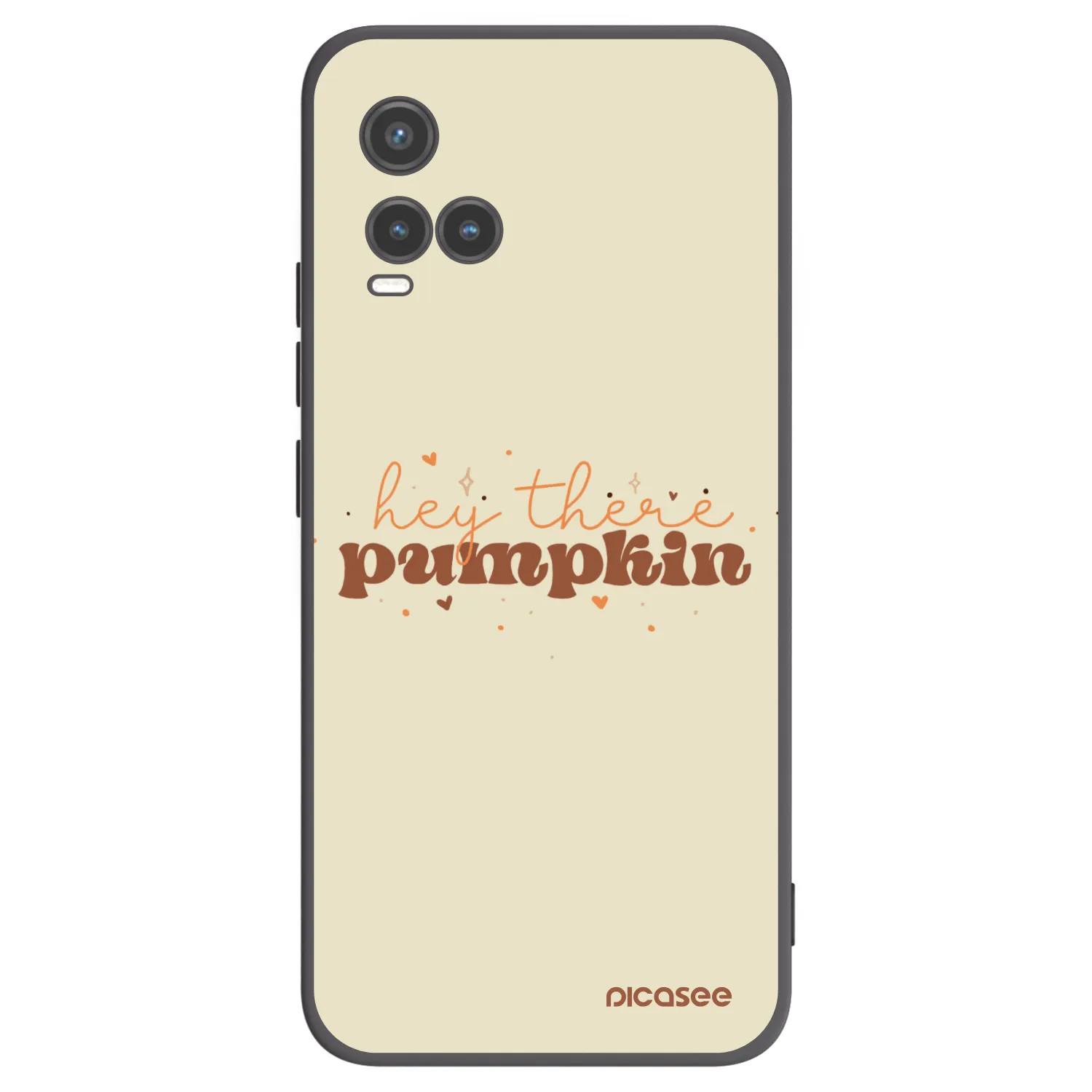 Picasee husă neagră din silicon pentru Vivo Y33s - Hey there pumpkin
