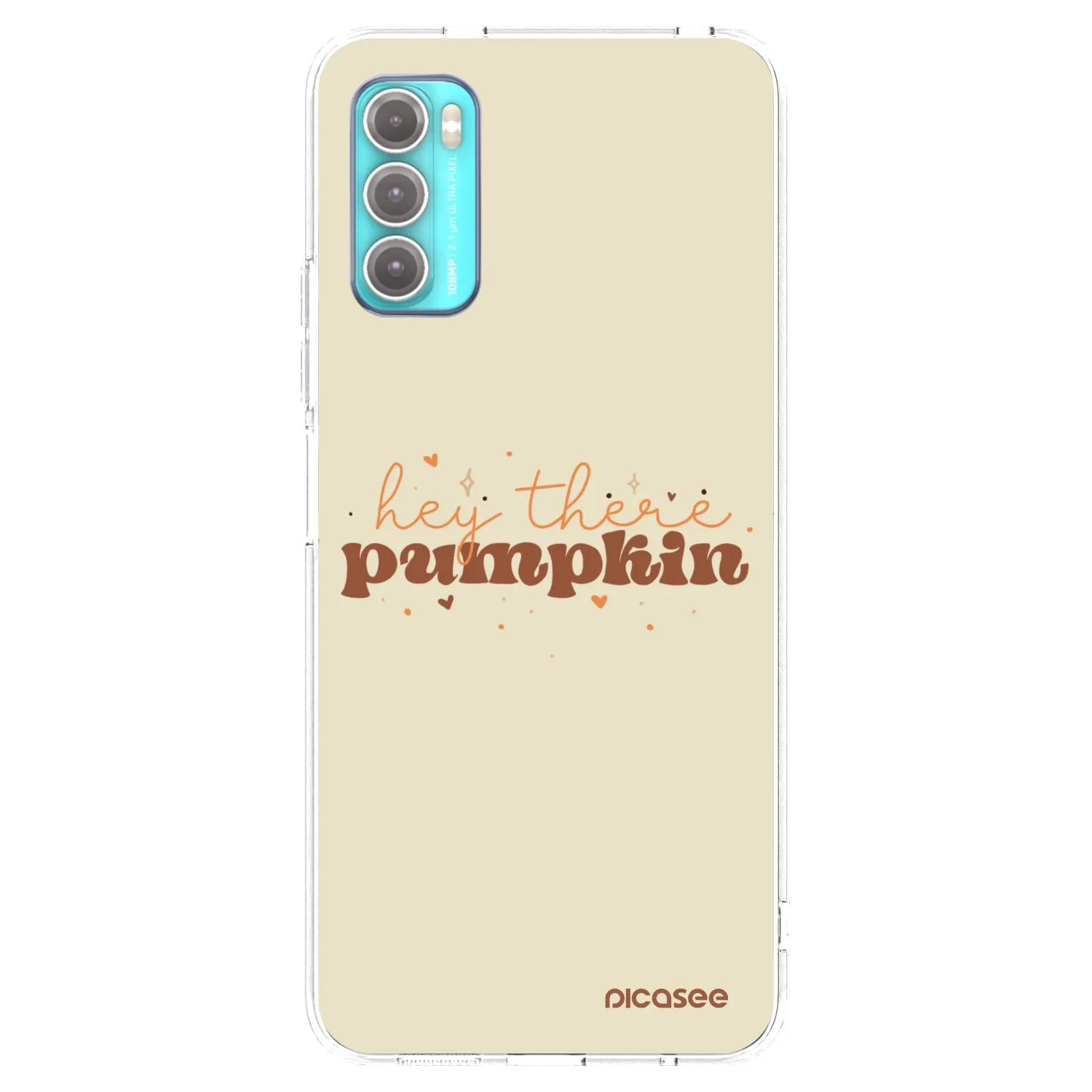 Picasee husă transparentă din silicon pentru Motorola Moto G60 - Hey there pumpkin