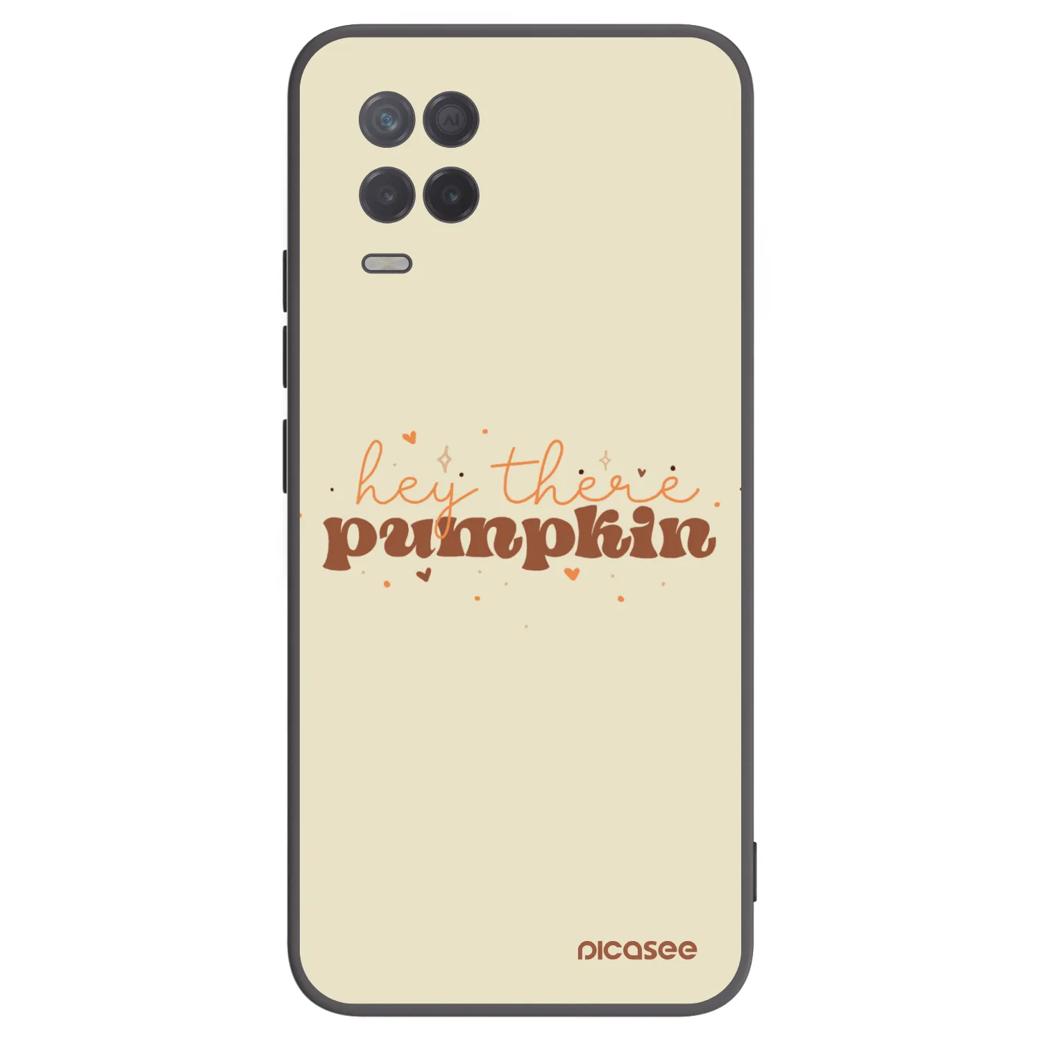 Picasee husă neagră din silicon pentru Realme 8 5G - Hey there pumpkin