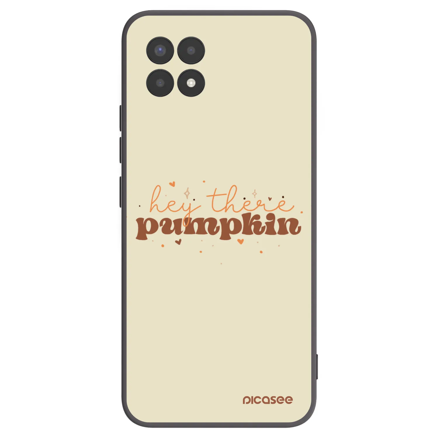 Picasee husă neagră din silicon pentru Realme 8i - Hey there pumpkin