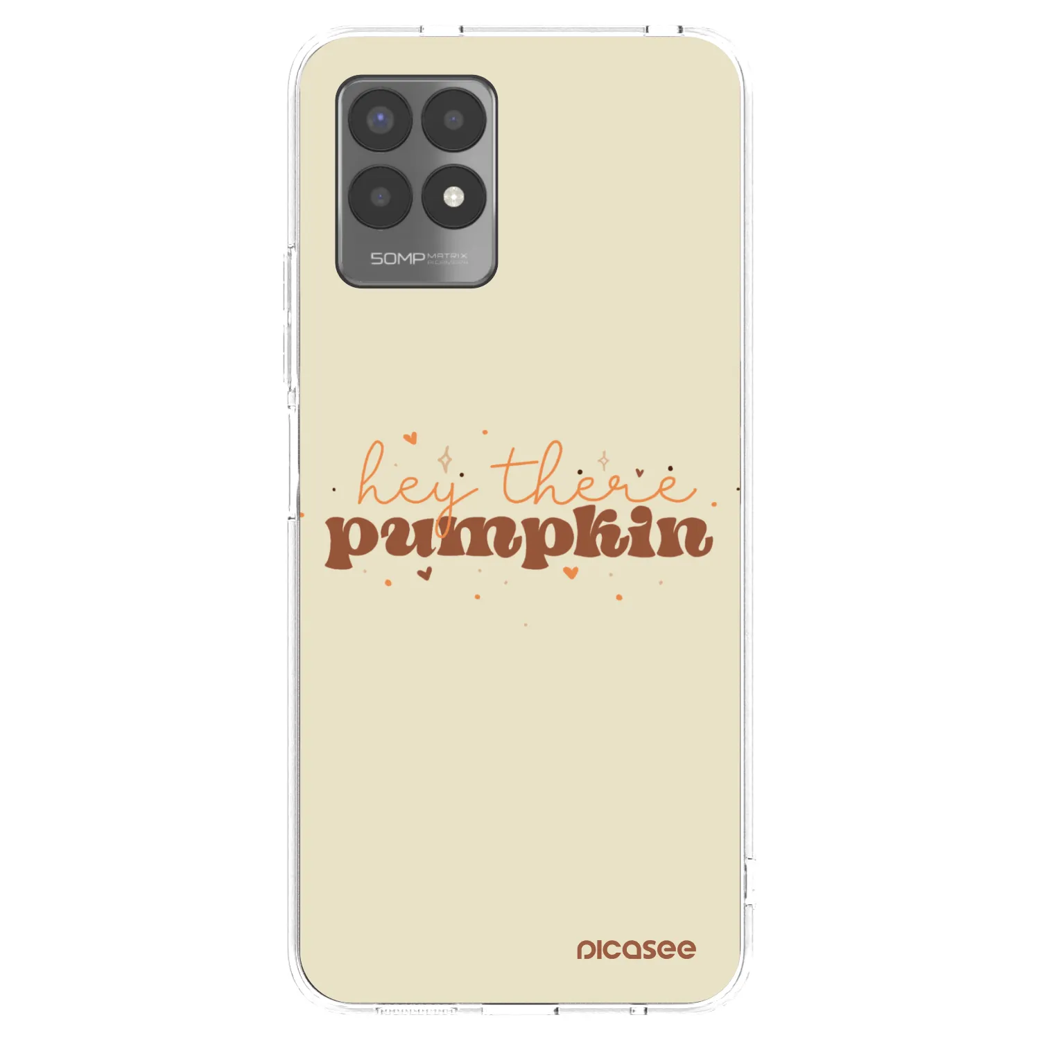 Picasee husă transparentă din silicon pentru Realme 8i - Hey there pumpkin