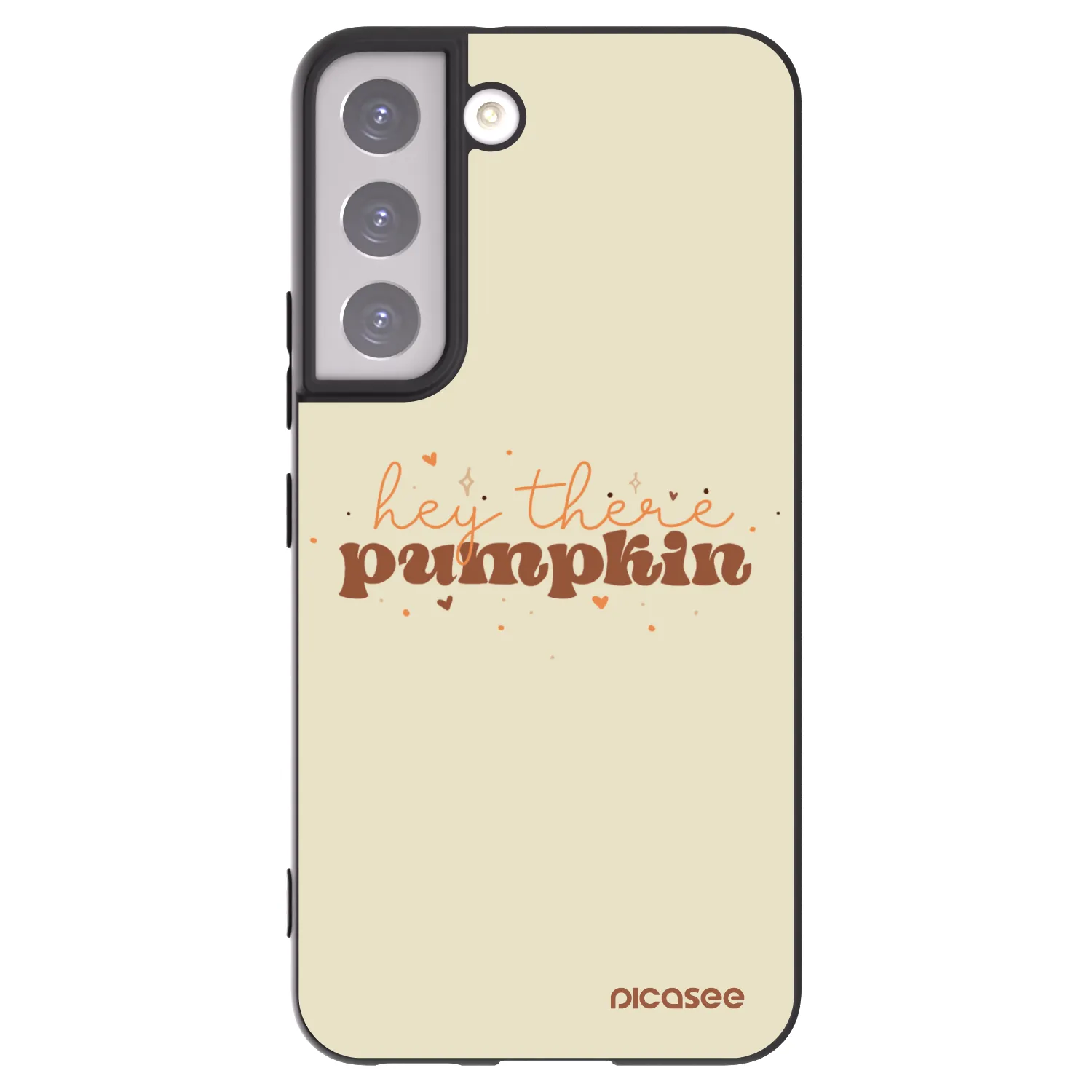 Picasee husă neagră din silicon pentru Samsung Galaxy S22 5G - Hey there pumpkin