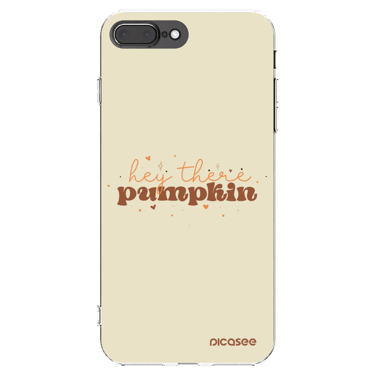 Picasee husă transparentă din silicon pentru Apple iPhone 7 Plus - Hey there pumpkin