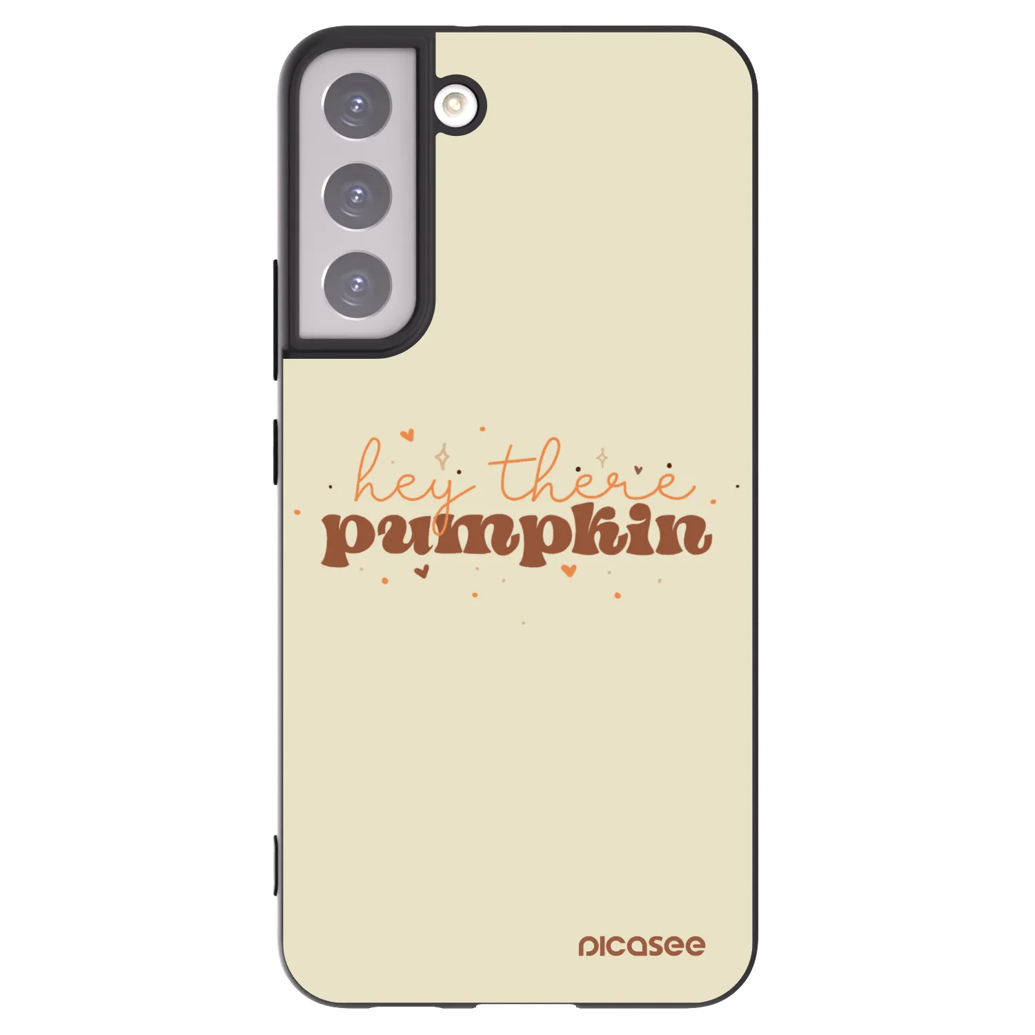 Picasee husă neagră din silicon pentru Samsung Galaxy S22+ 5G - Hey there pumpkin