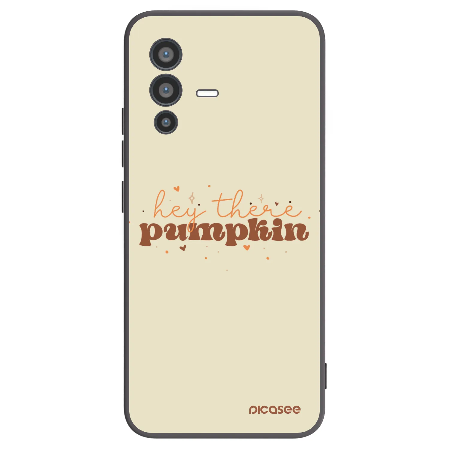 Picasee husă neagră din silicon pentru Vivo V23 5G - Hey there pumpkin