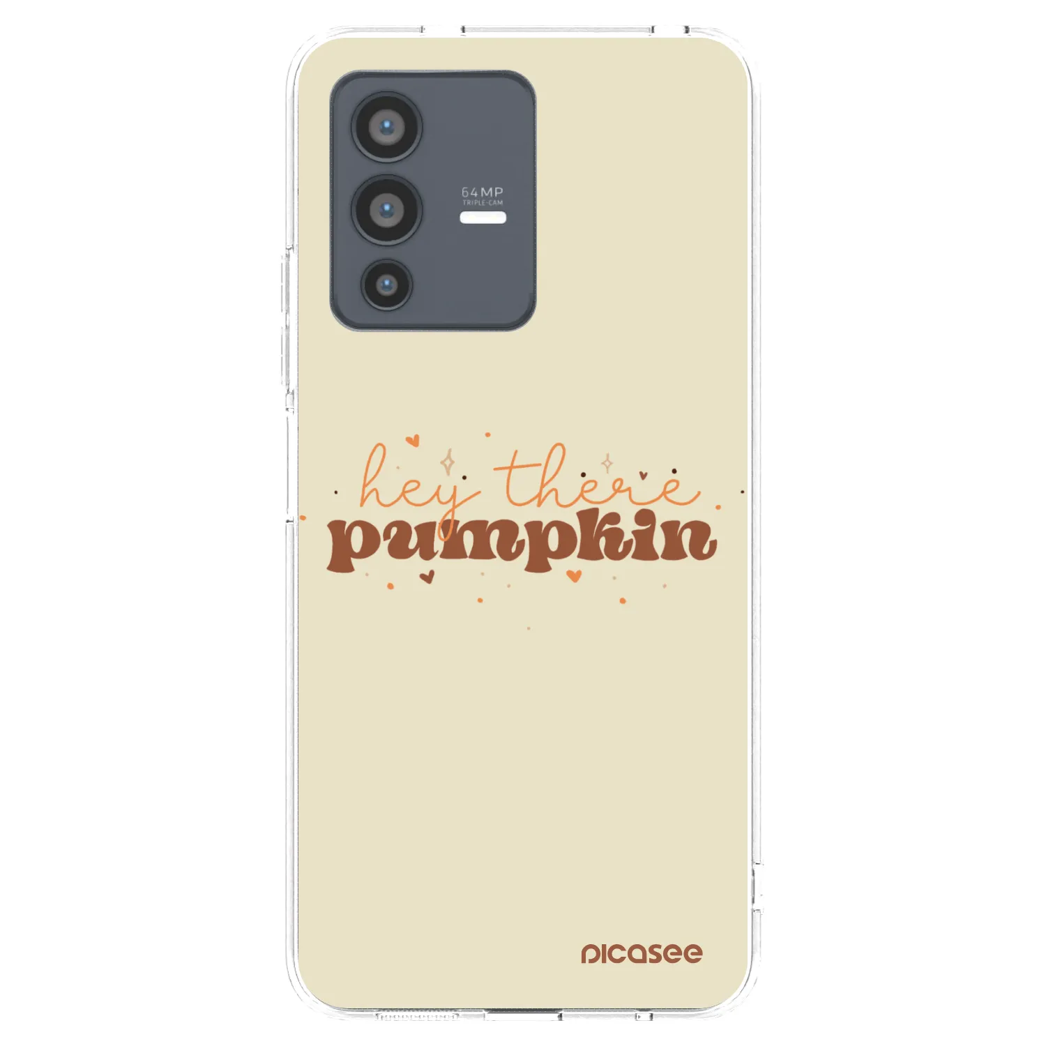 Picasee husă transparentă din silicon pentru Vivo V23 5G - Hey there pumpkin