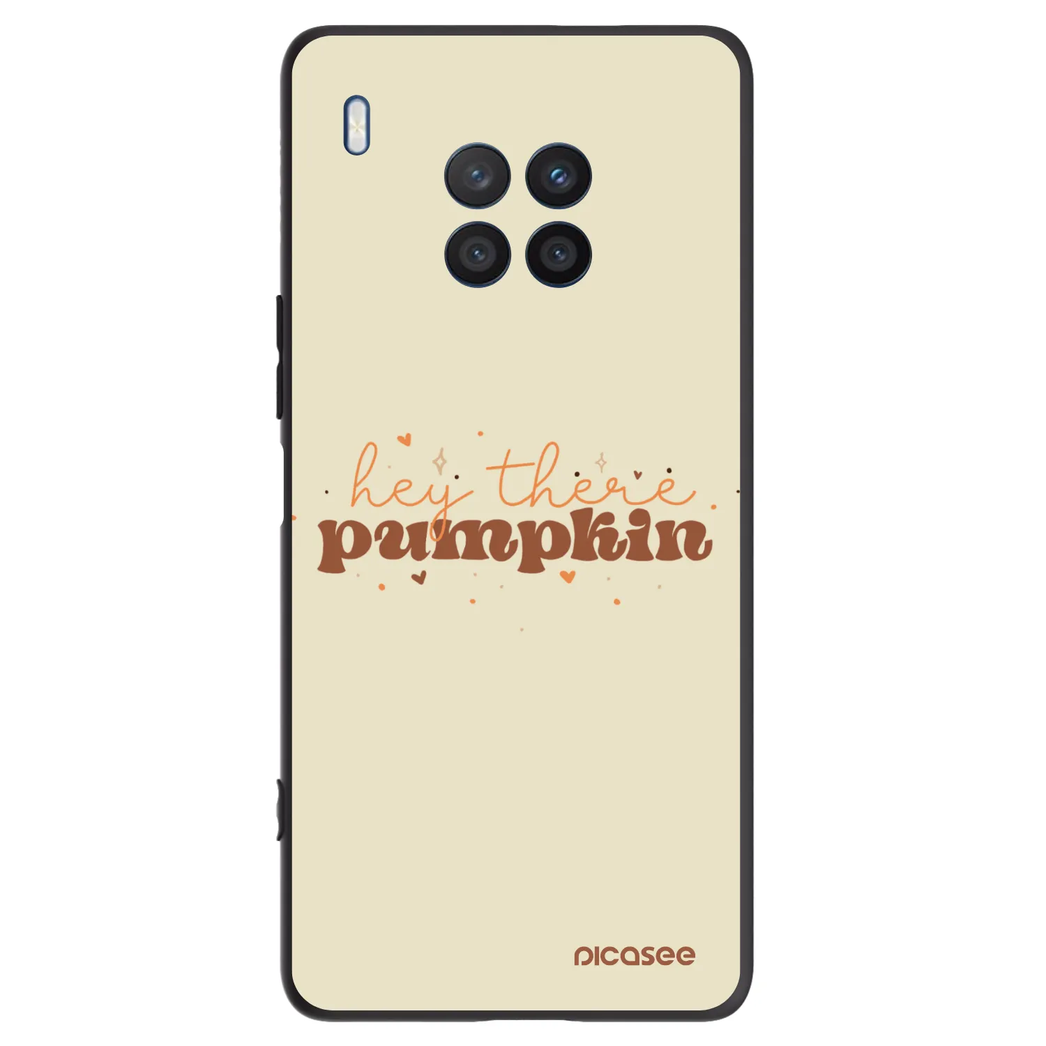 Picasee husă neagră din silicon pentru Honor 50 Lite - Hey there pumpkin