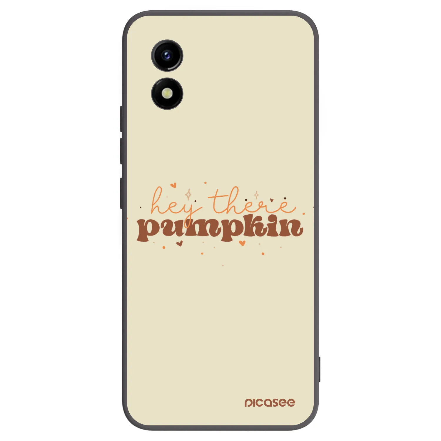 Picasee husă neagră din silicon pentru Vivo Y01 - Hey there pumpkin