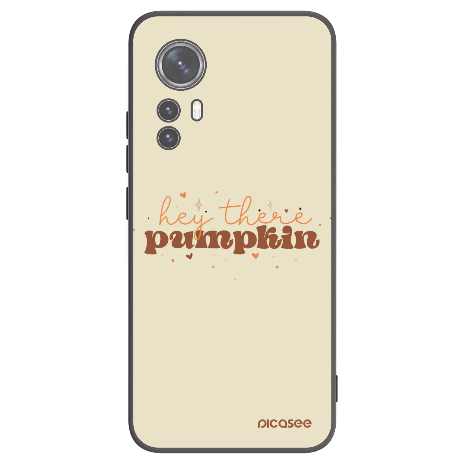 Picasee husă neagră din silicon pentru Xiaomi 12X - Hey there pumpkin