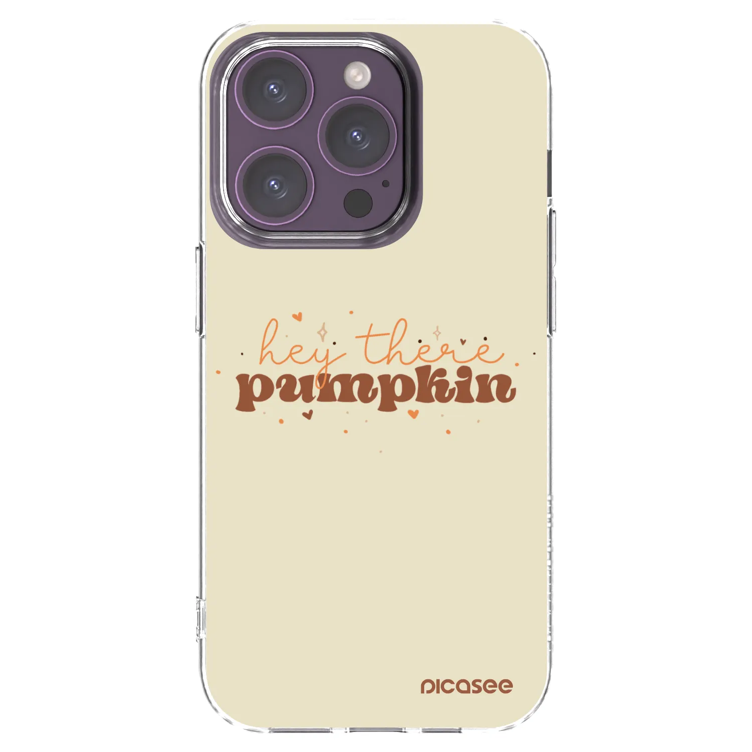 Picasee husă transparentă din silicon pentru Apple iPhone 14 Pro - Hey there pumpkin