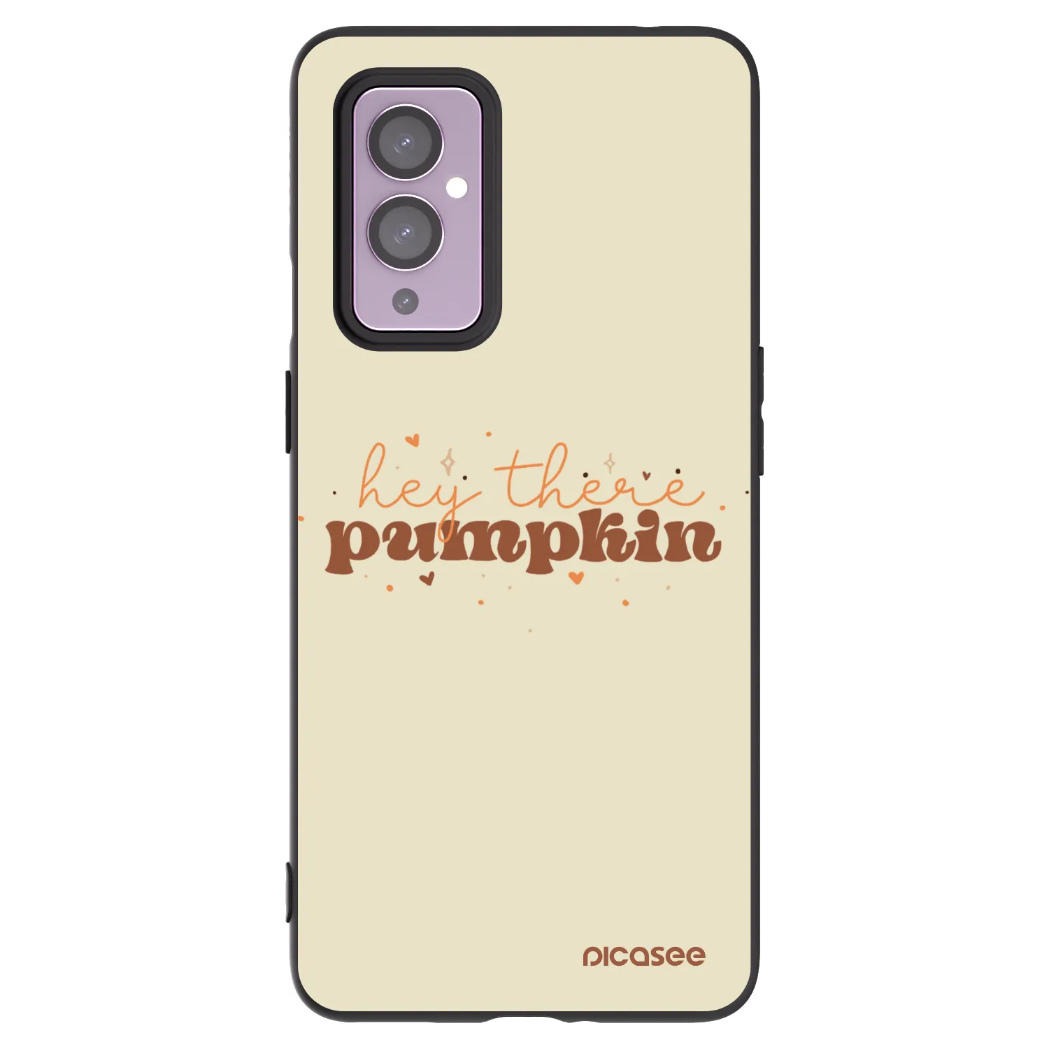 Picasee husă neagră din silicon pentru OnePlus 9 - Hey there pumpkin