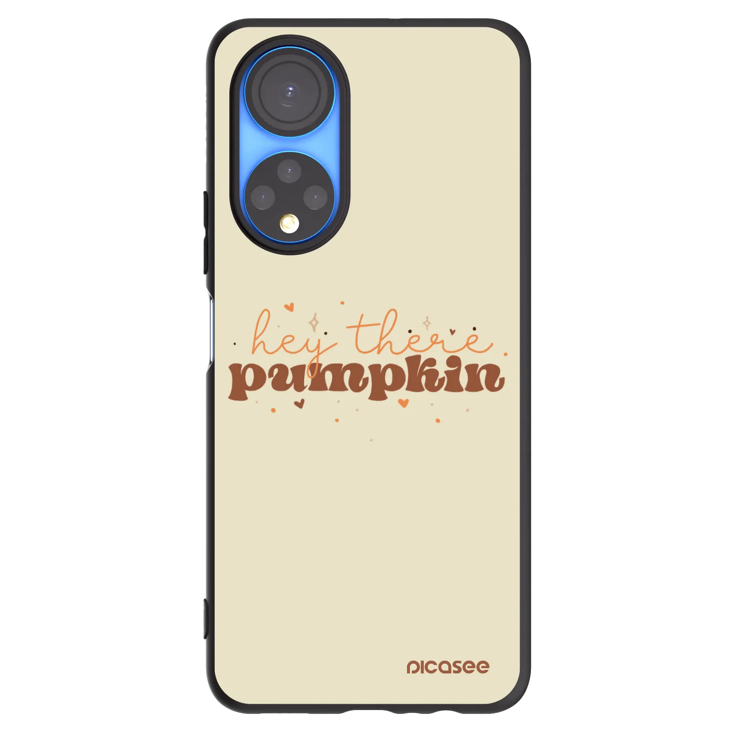 Picasee husă neagră din silicon pentru Honor X7 - Hey there pumpkin