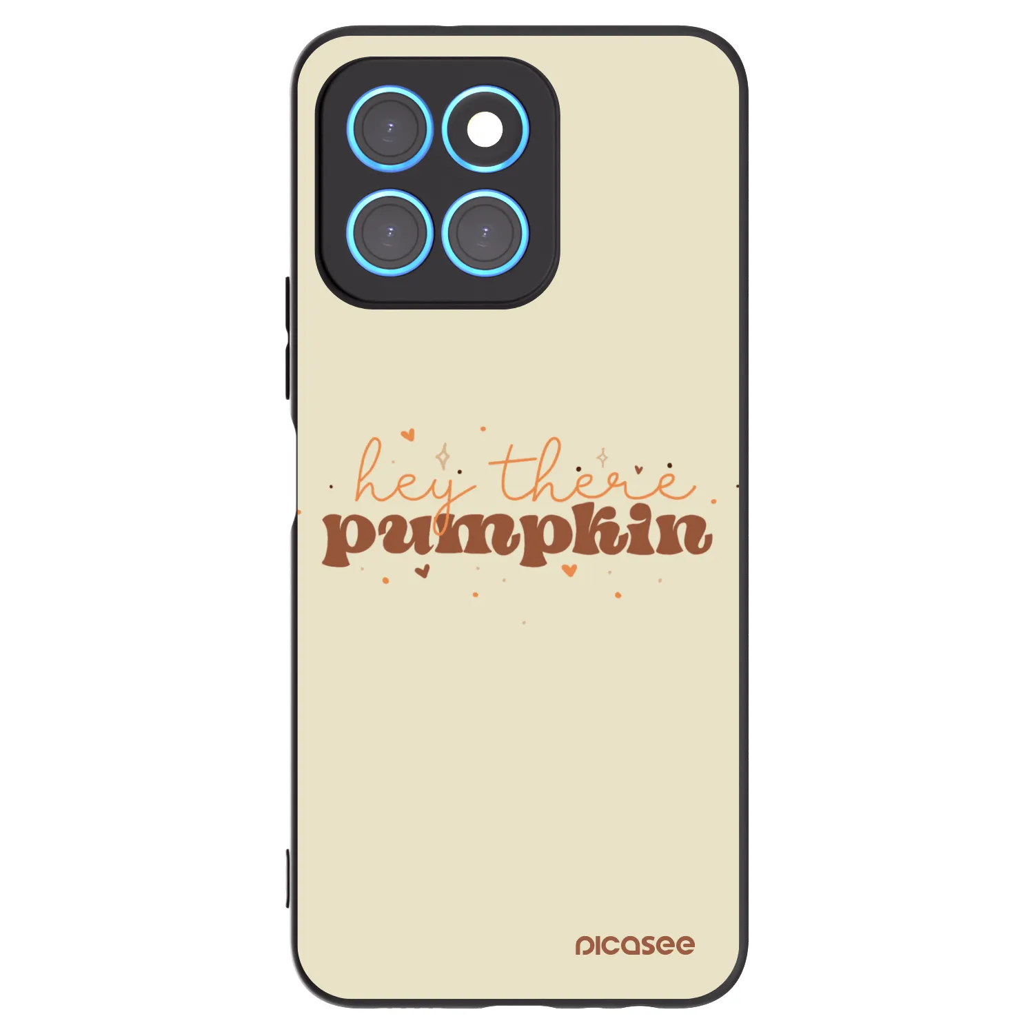 Picasee husă neagră din silicon pentru Honor X8 5G - Hey there pumpkin