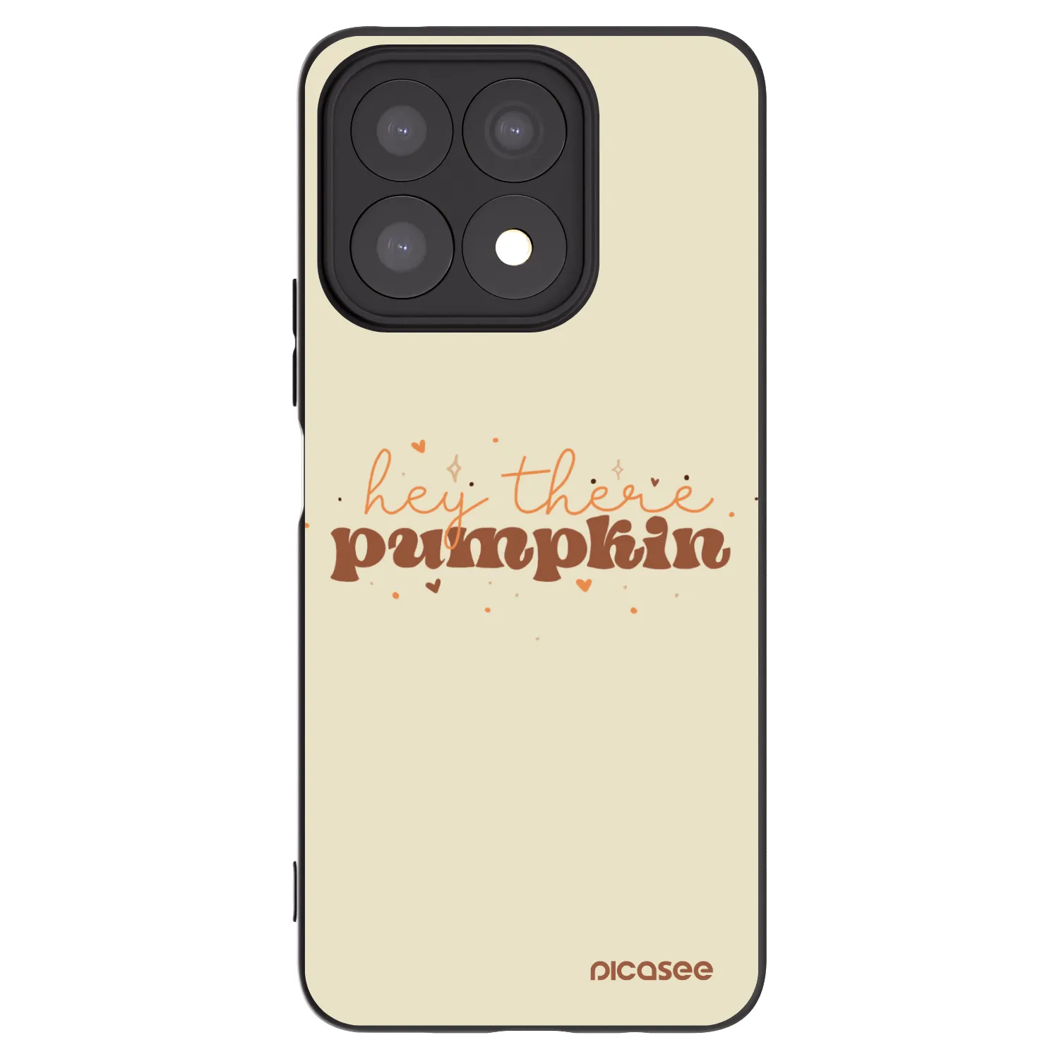 Picasee husă neagră din silicon pentru Honor X8a - Hey there pumpkin