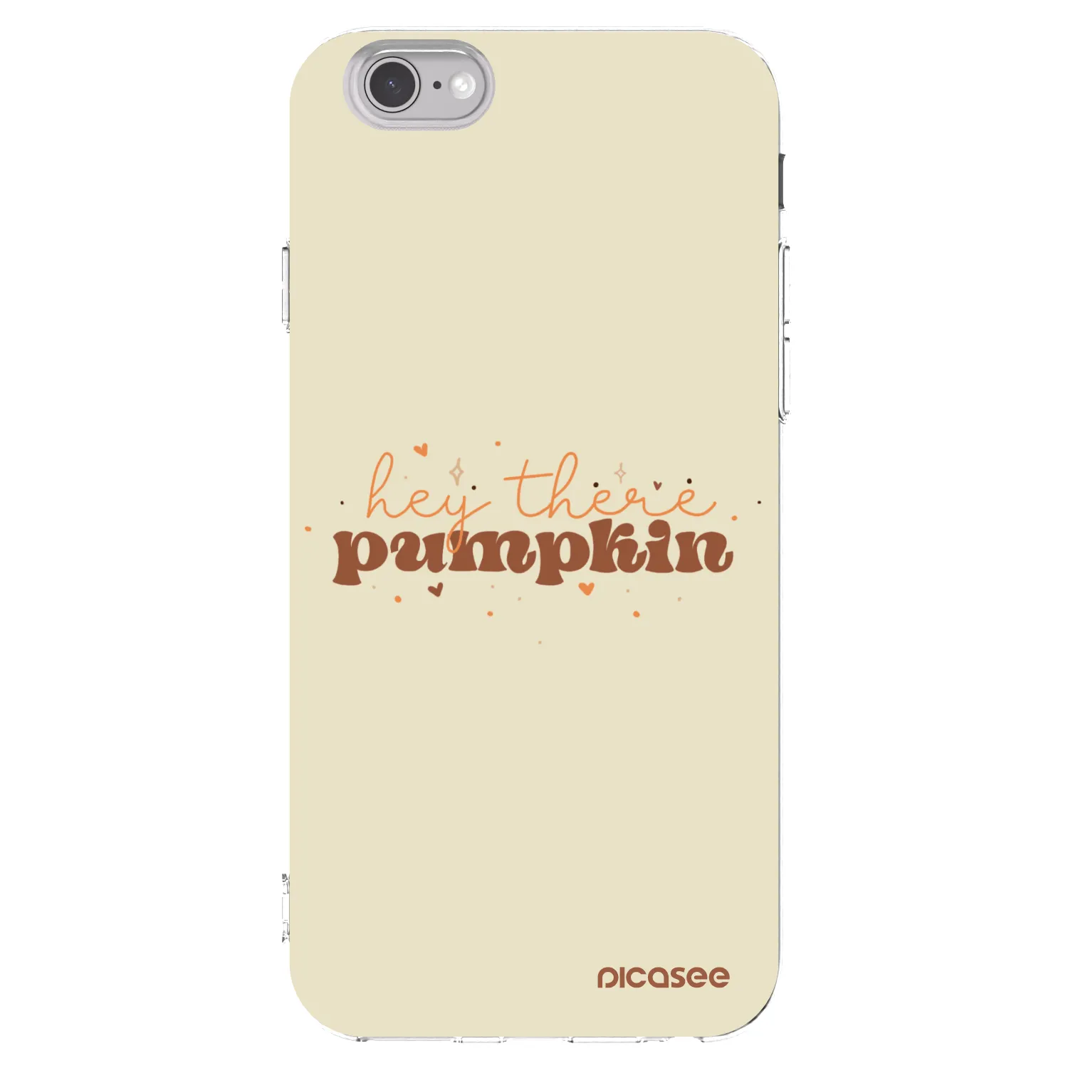 Picasee husă transparentă din silicon pentru Apple iPhone 6/6S - Hey there pumpkin