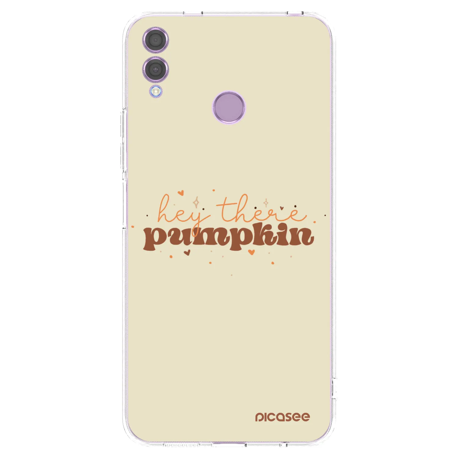Picasee husă transparentă din silicon pentru Honor 8X - Hey there pumpkin