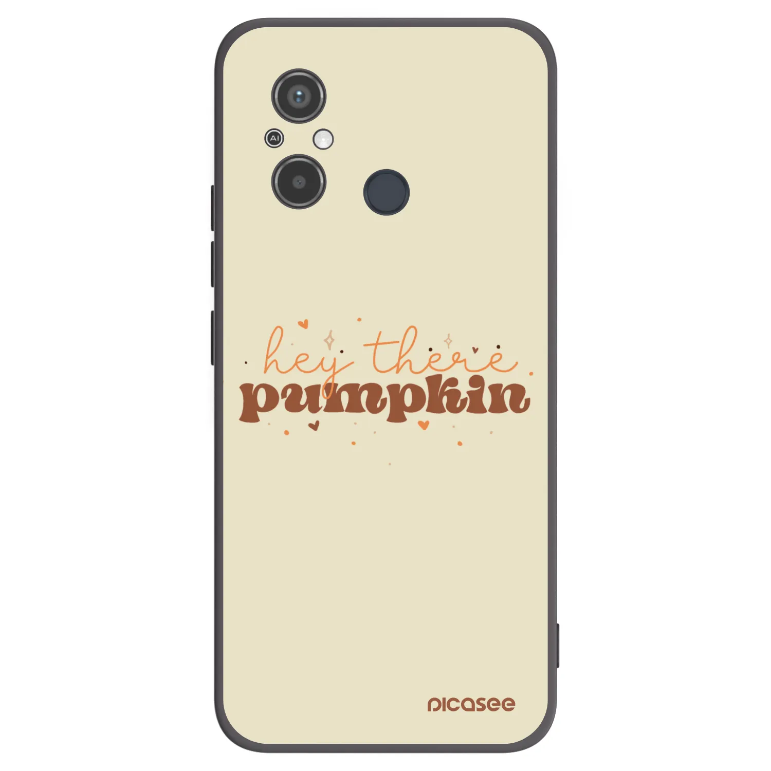 Picasee husă neagră din silicon pentru Xiaomi Redmi 12C - Hey there pumpkin