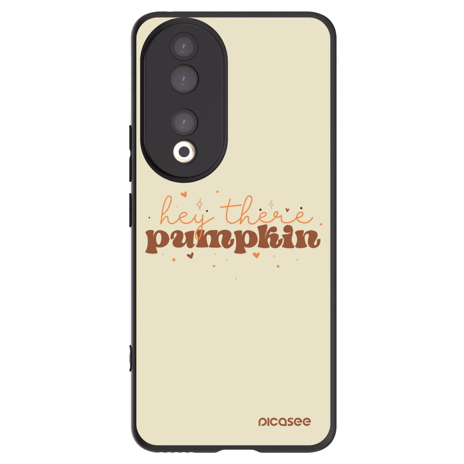 Picasee husă neagră din silicon pentru Honor 90 5G - Hey there pumpkin