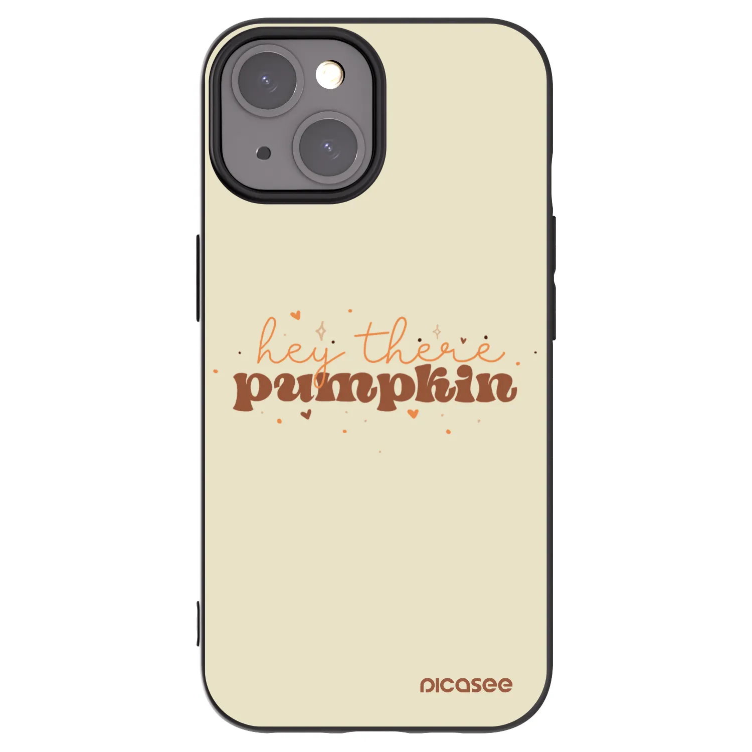 Picasee husă neagră din silicon pentru Apple iPhone 15 - Hey there pumpkin