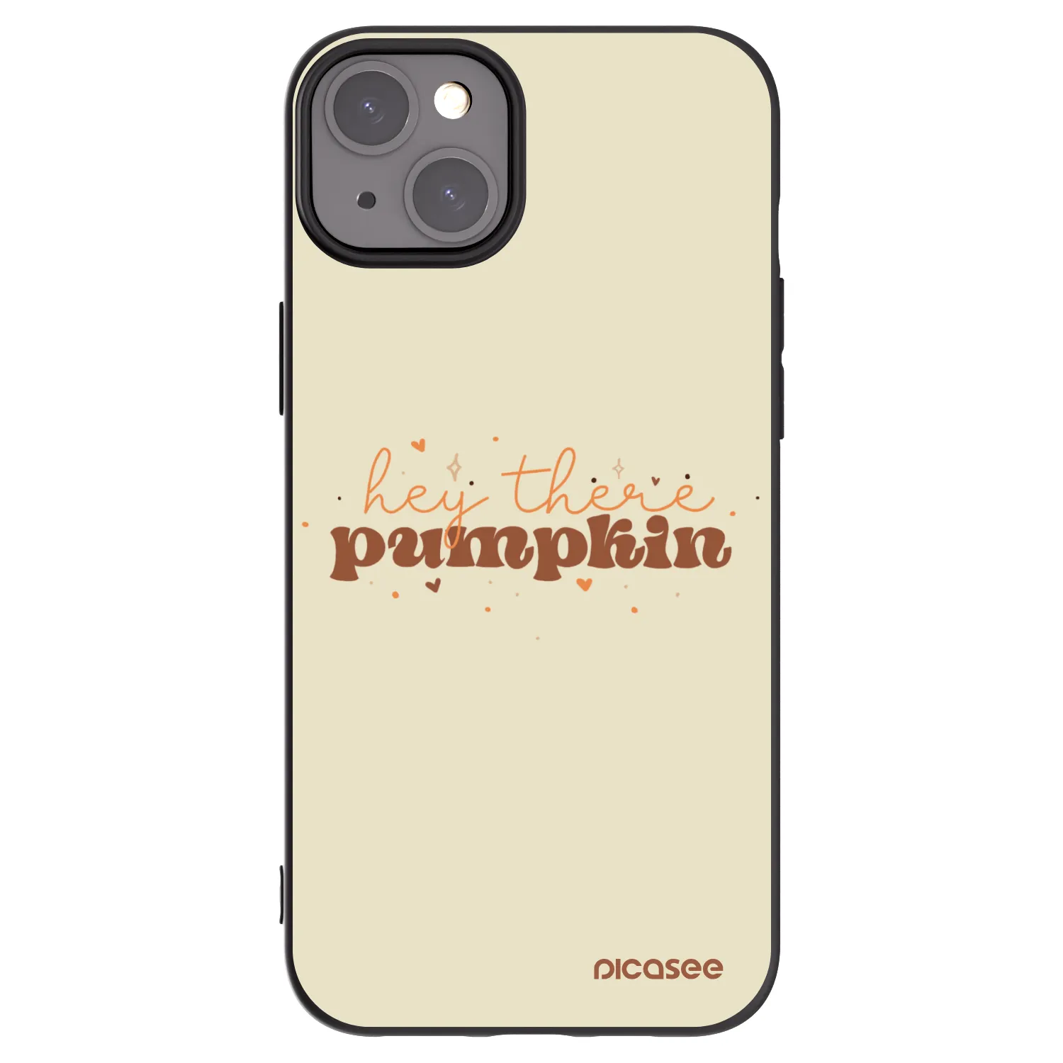 Picasee husă neagră din silicon pentru Apple iPhone 15 Plus - Hey there pumpkin
