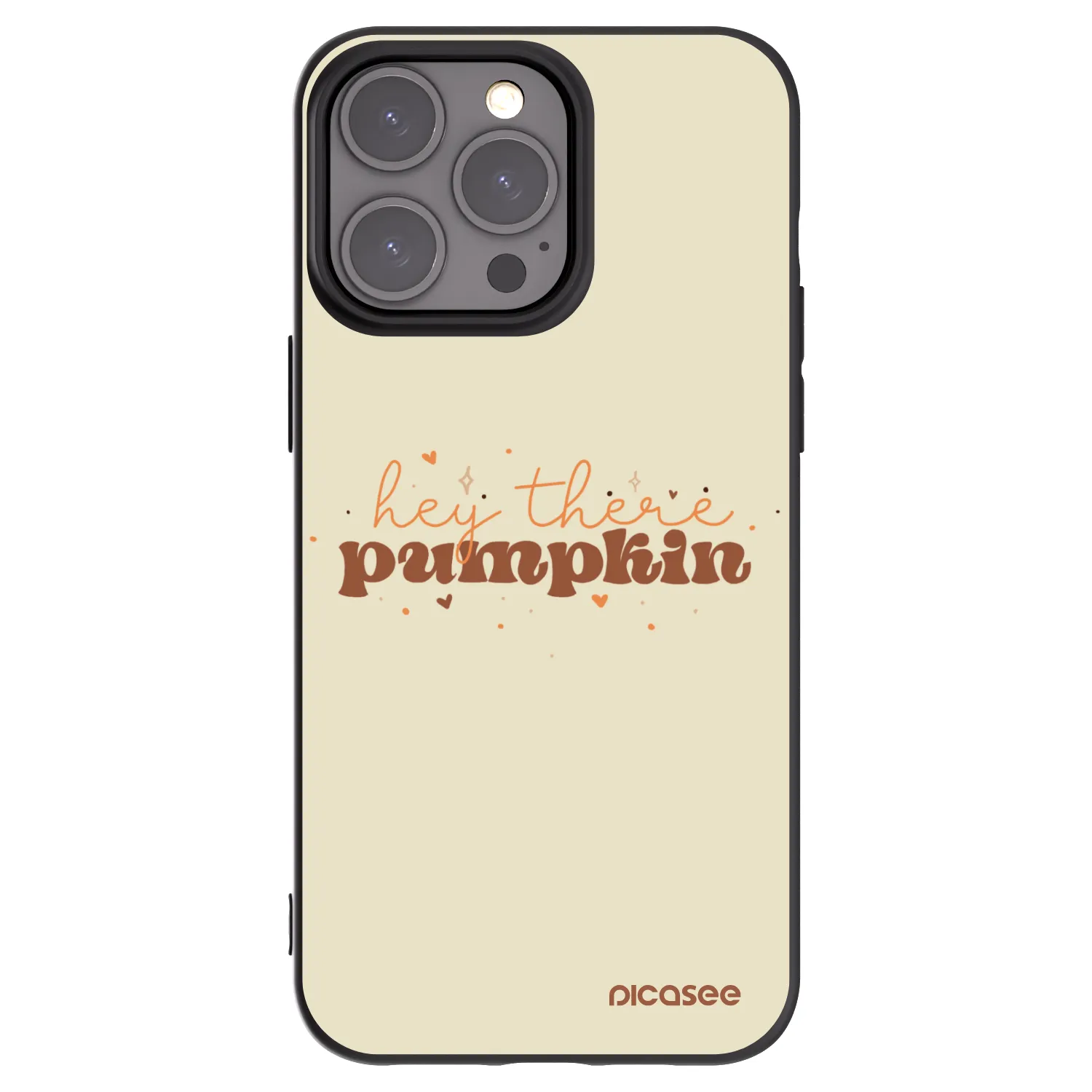 Picasee husă neagră din silicon pentru Apple iPhone 15 Pro Max - Hey there pumpkin