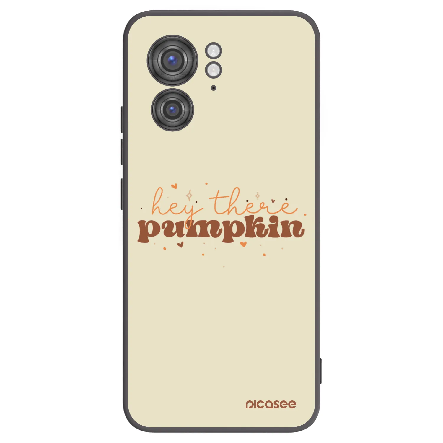 Picasee husă neagră din silicon pentru Motorola Edge 40 - Hey there pumpkin