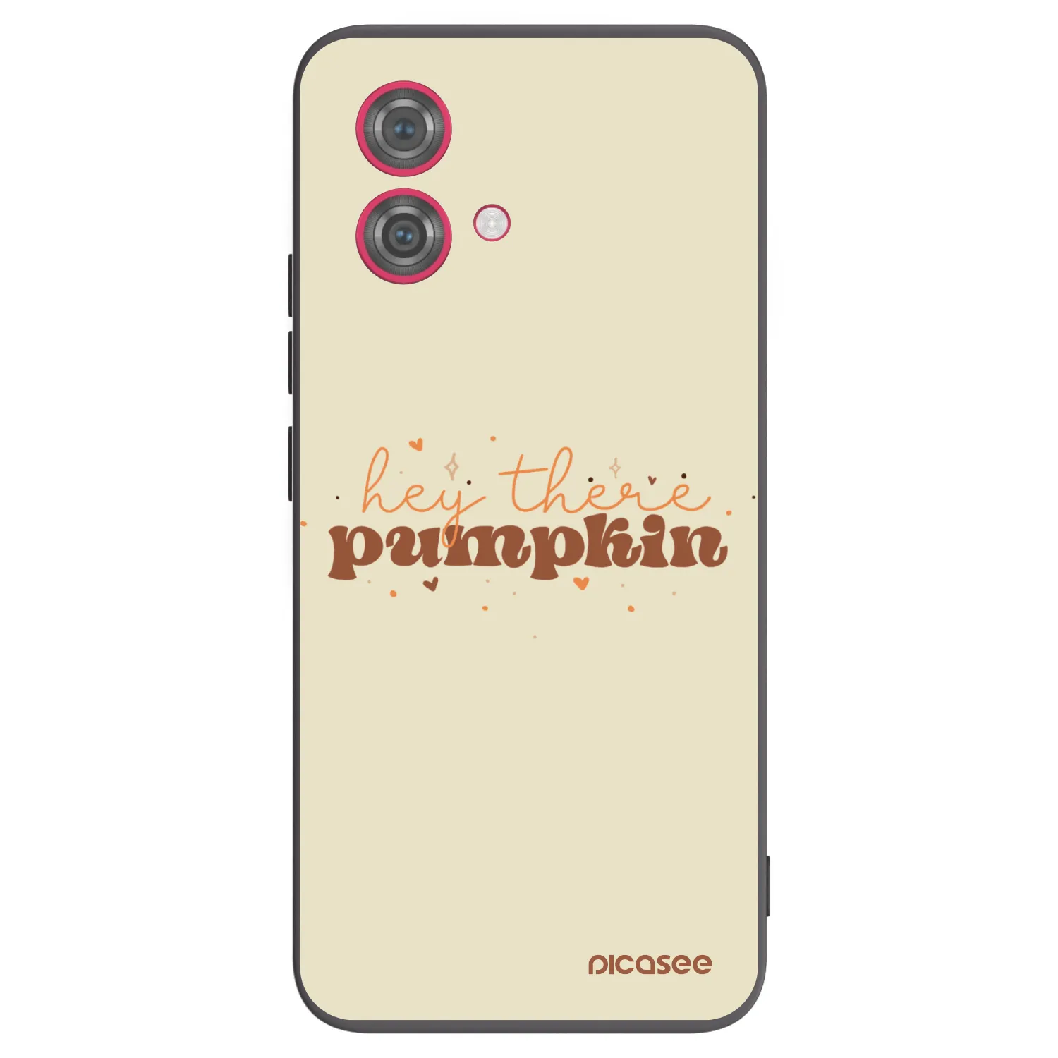 Picasee husă neagră din silicon pentru Motorola Moto G84 5G - Hey there pumpkin