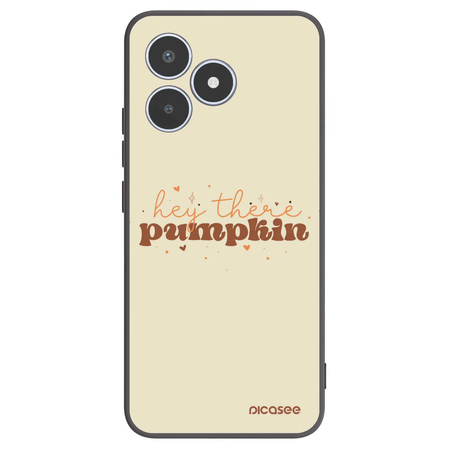 Picasee husă neagră din silicon pentru Realme C53 - Hey there pumpkin