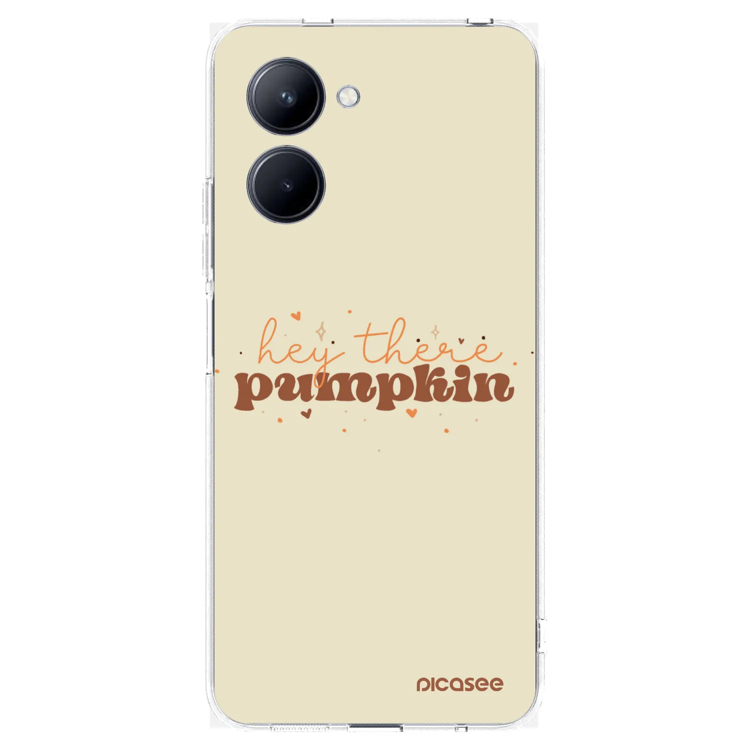 Picasee husă transparentă din silicon pentru Realme C33 (2023) - Hey there pumpkin