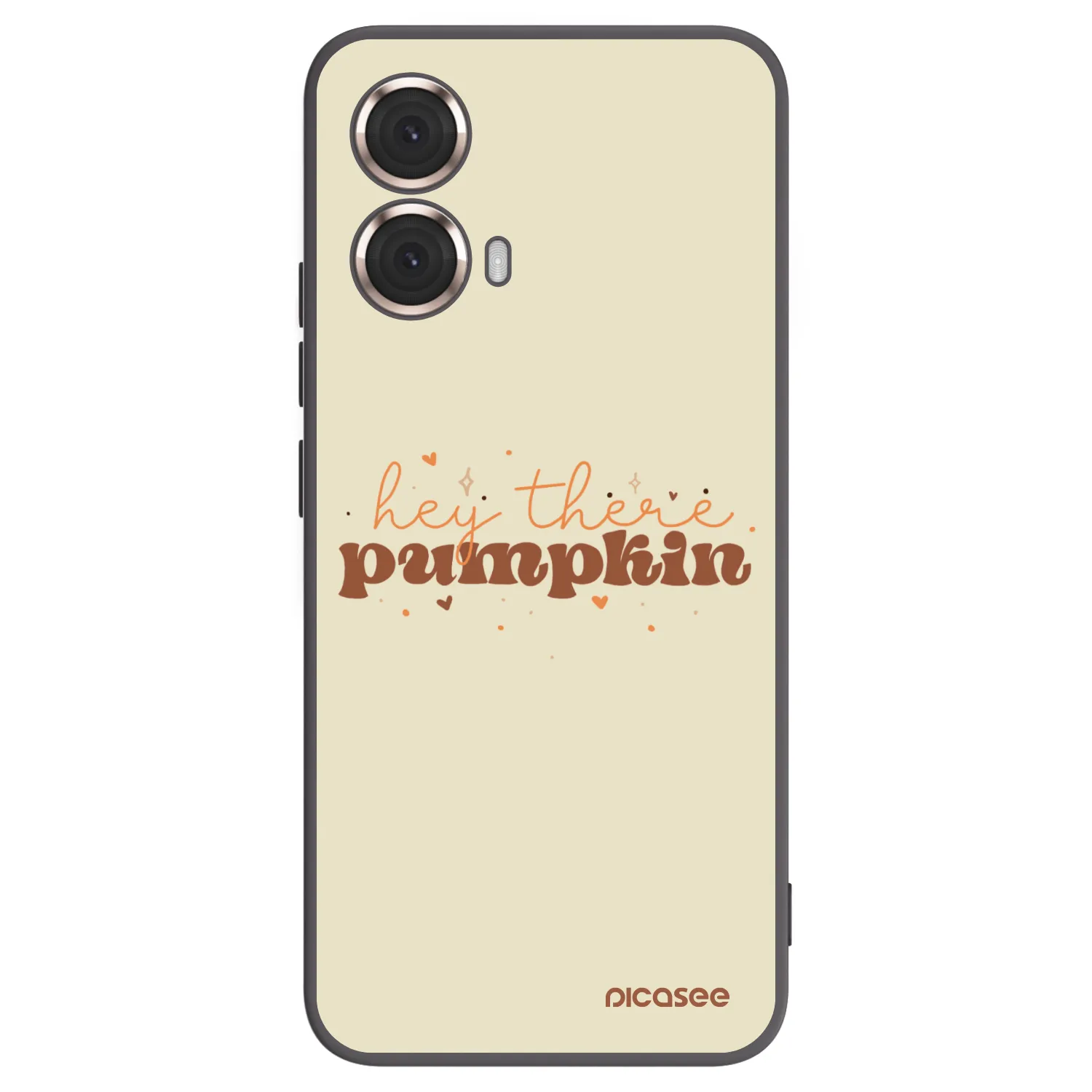 Picasee husă neagră din silicon pentru Motorola Moto G85 - Hey there pumpkin
