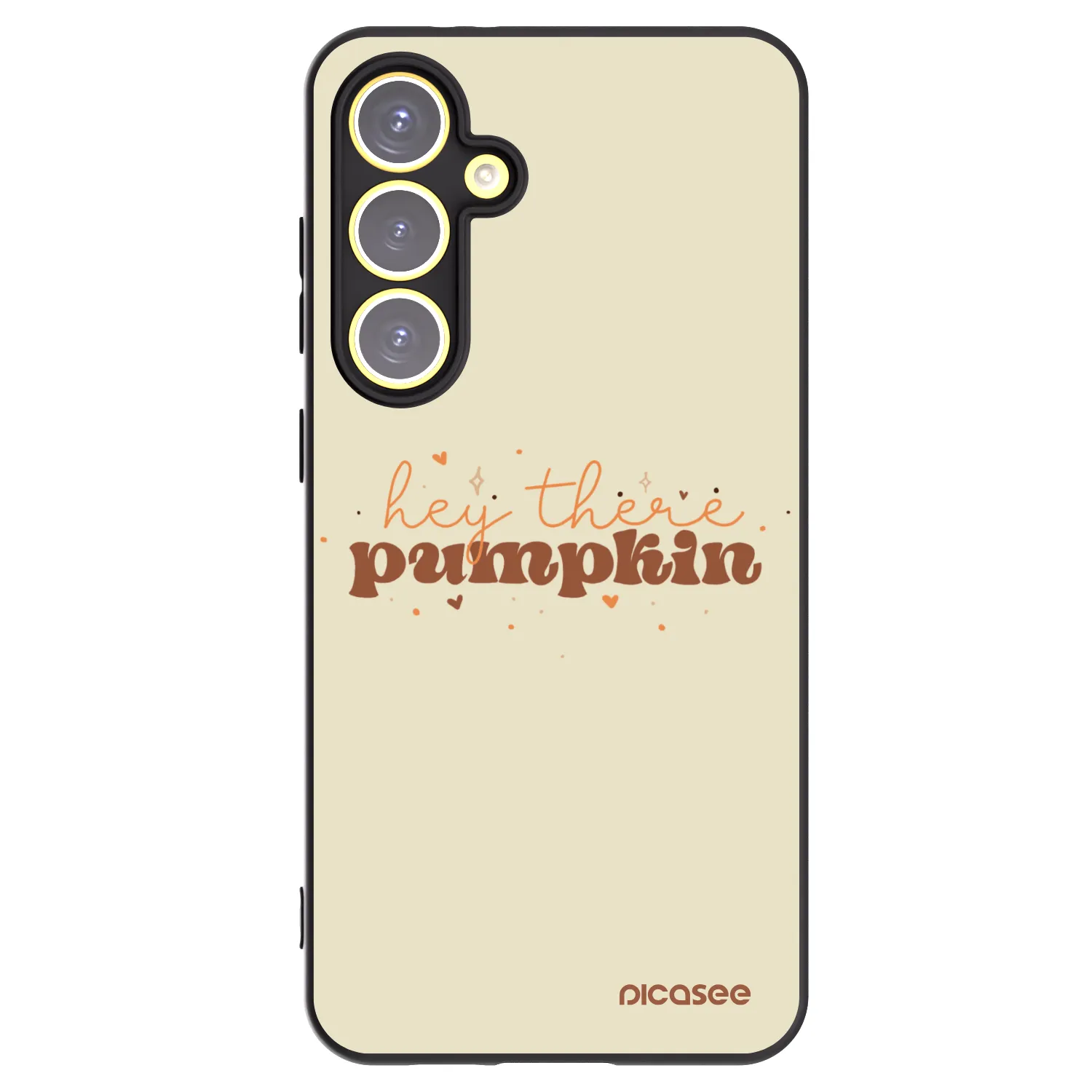 Picasee husă neagră din silicon pentru Samsung Galaxy S24 FE S721B - Hey there pumpkin