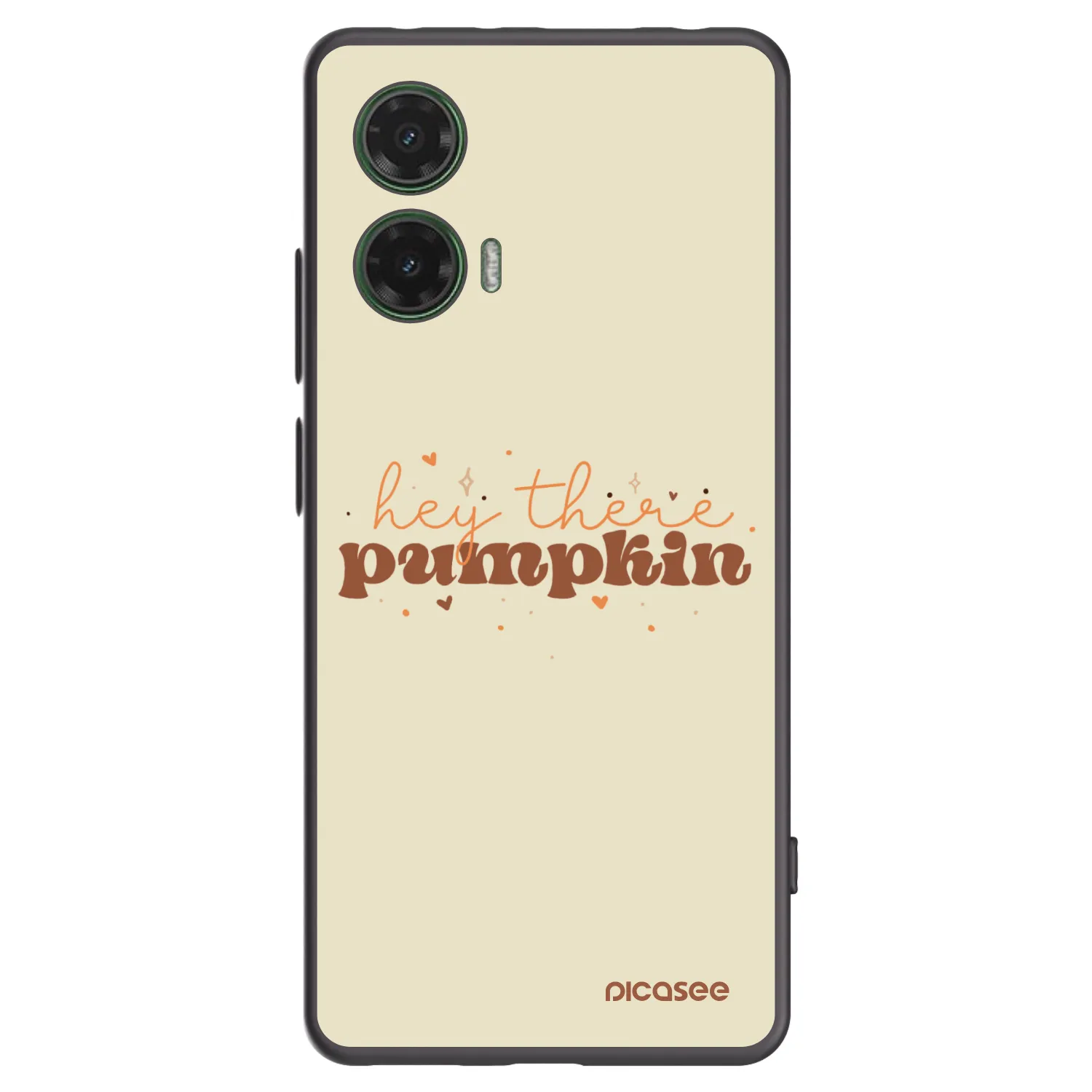 Picasee husă neagră din silicon pentru Motorola Moto G35 5G - Hey there pumpkin