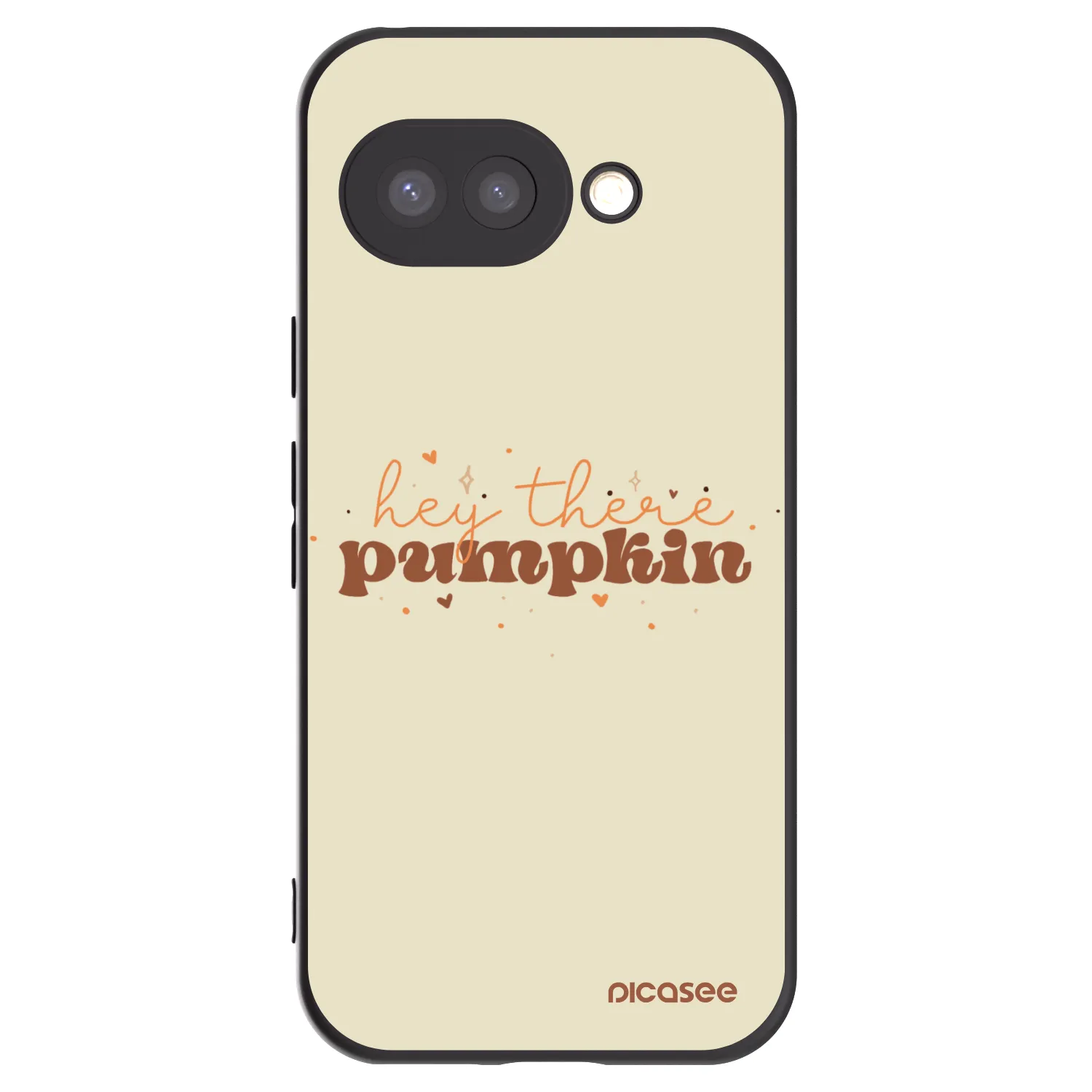 Picasee husă neagră din silicon pentru Google Pixel 9a - Hey there pumpkin