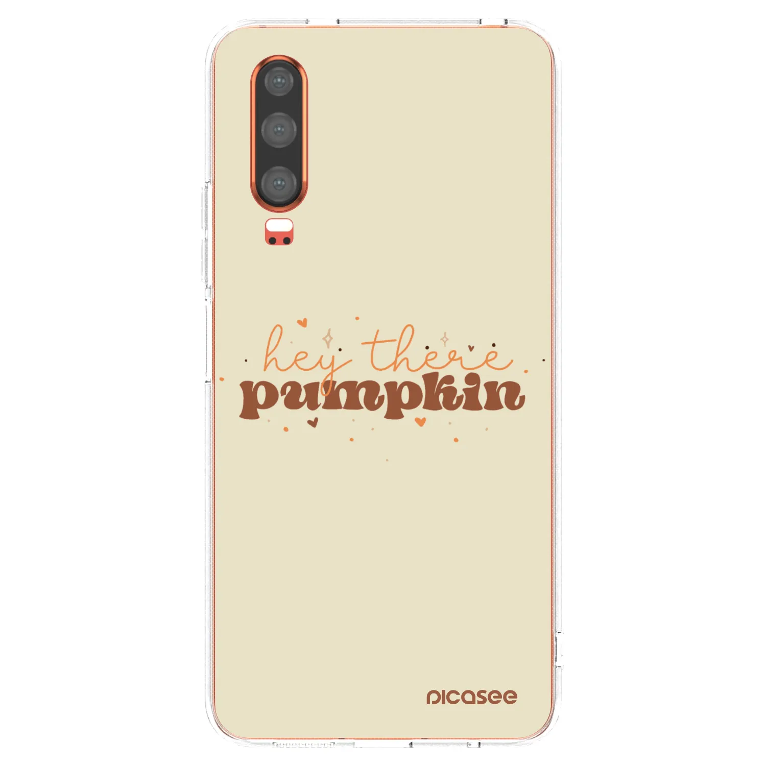 Picasee husă transparentă din silicon pentru Huawei P30 - Hey there pumpkin
