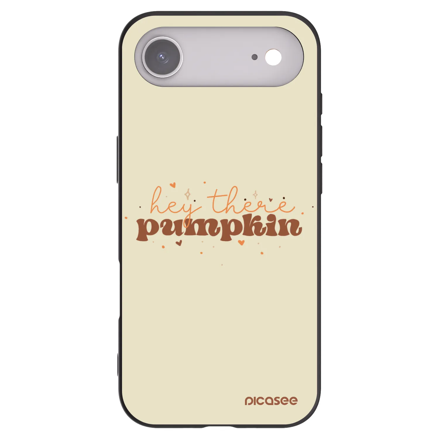 Picasee husă neagră din silicon pentru Apple iPhone Air - Hey there pumpkin