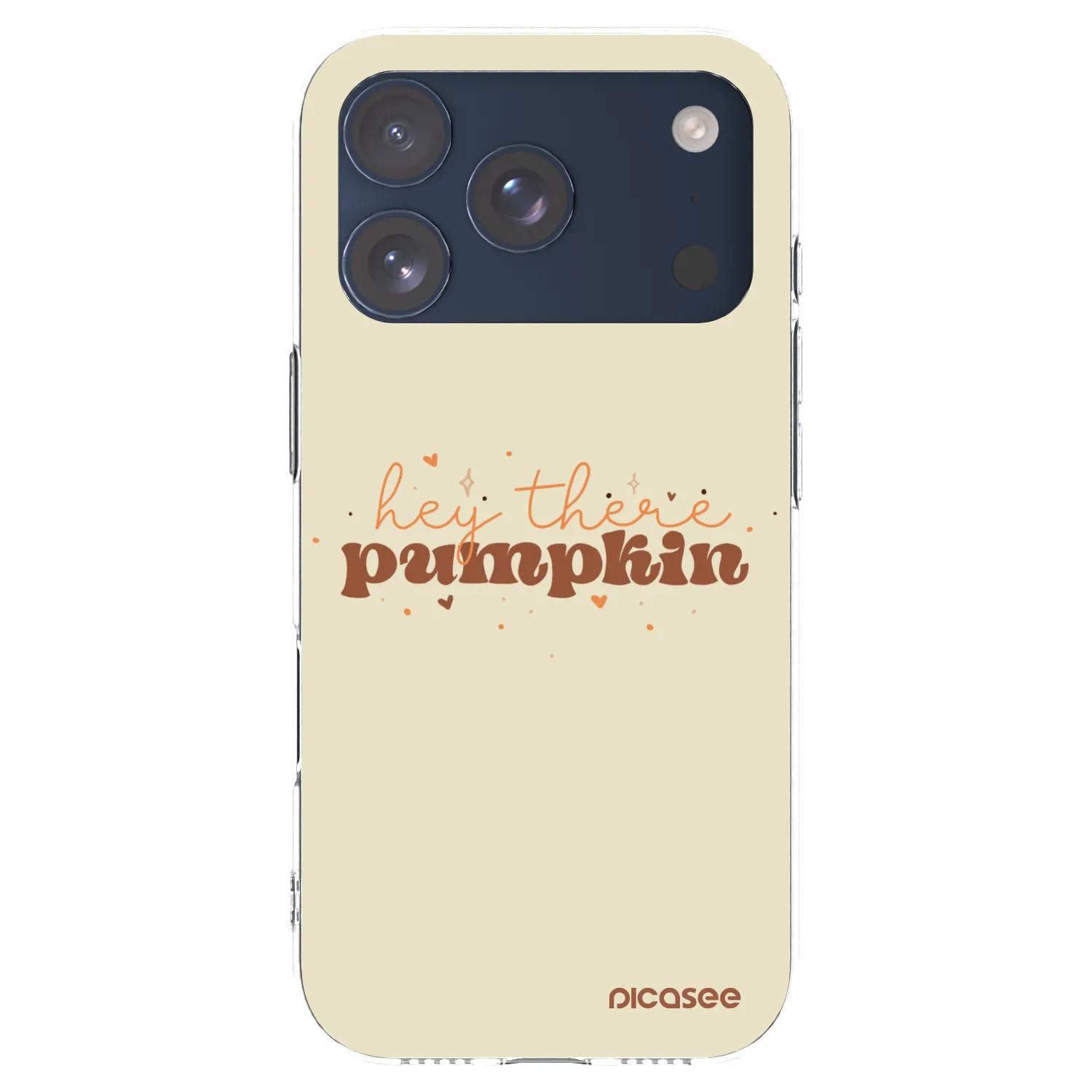 Picasee husă transparentă din silicon pentru Apple iPhone 17 Pro - Hey there pumpkin